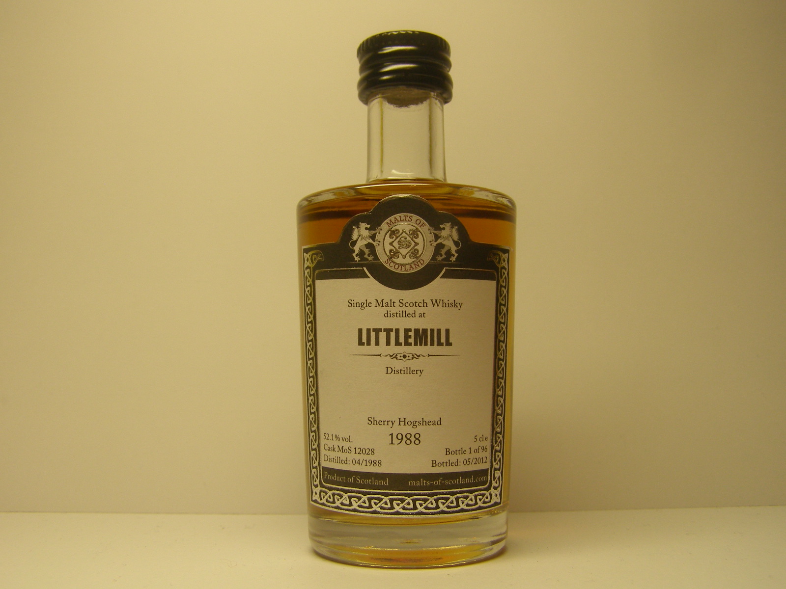 SMSW 24yo1988-2012 "Malts of Scotland" 5cle 52,1%vol.