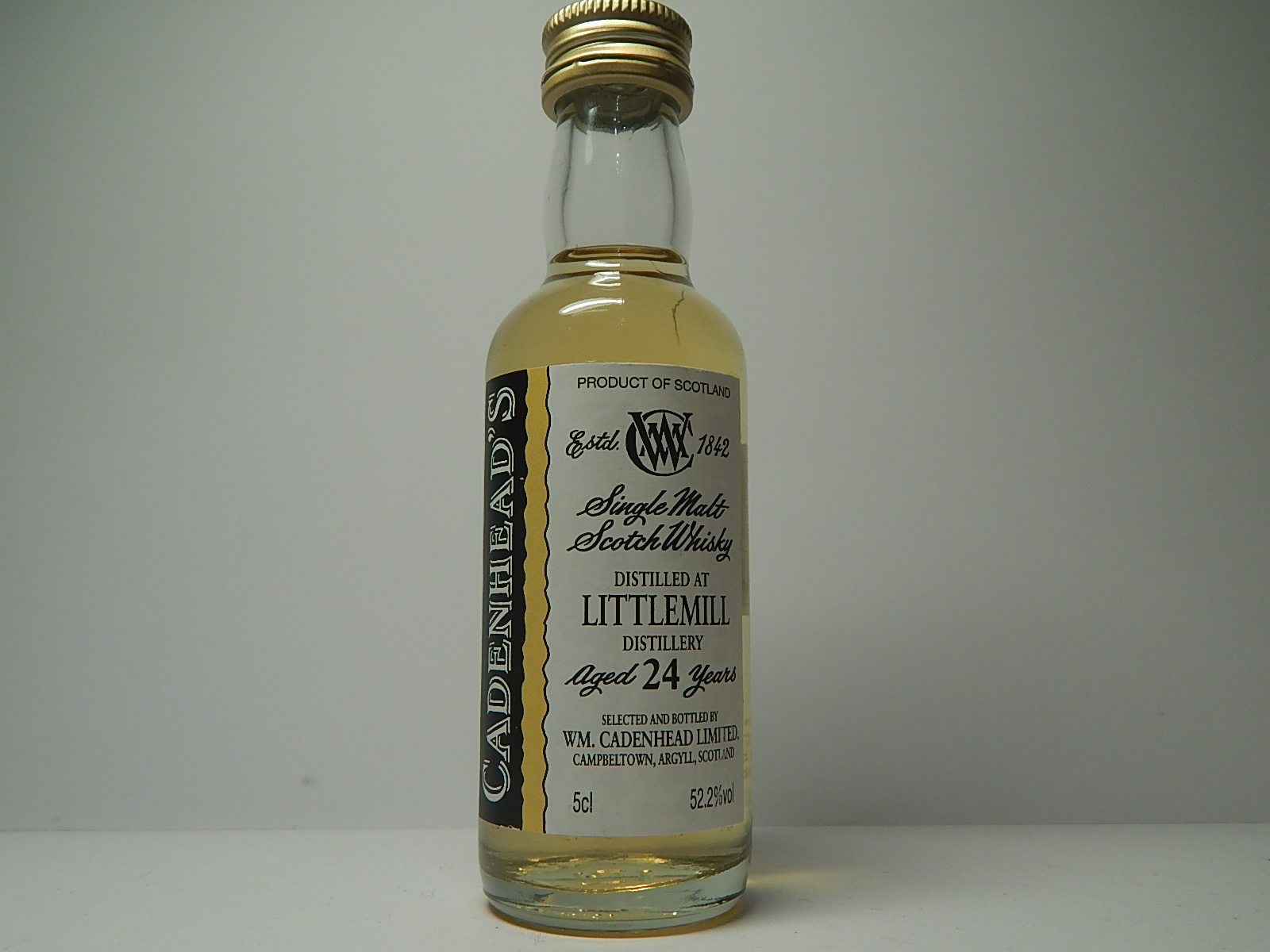 SMSW 24yo "Cadenhead´s" 5cl 52,2%vol