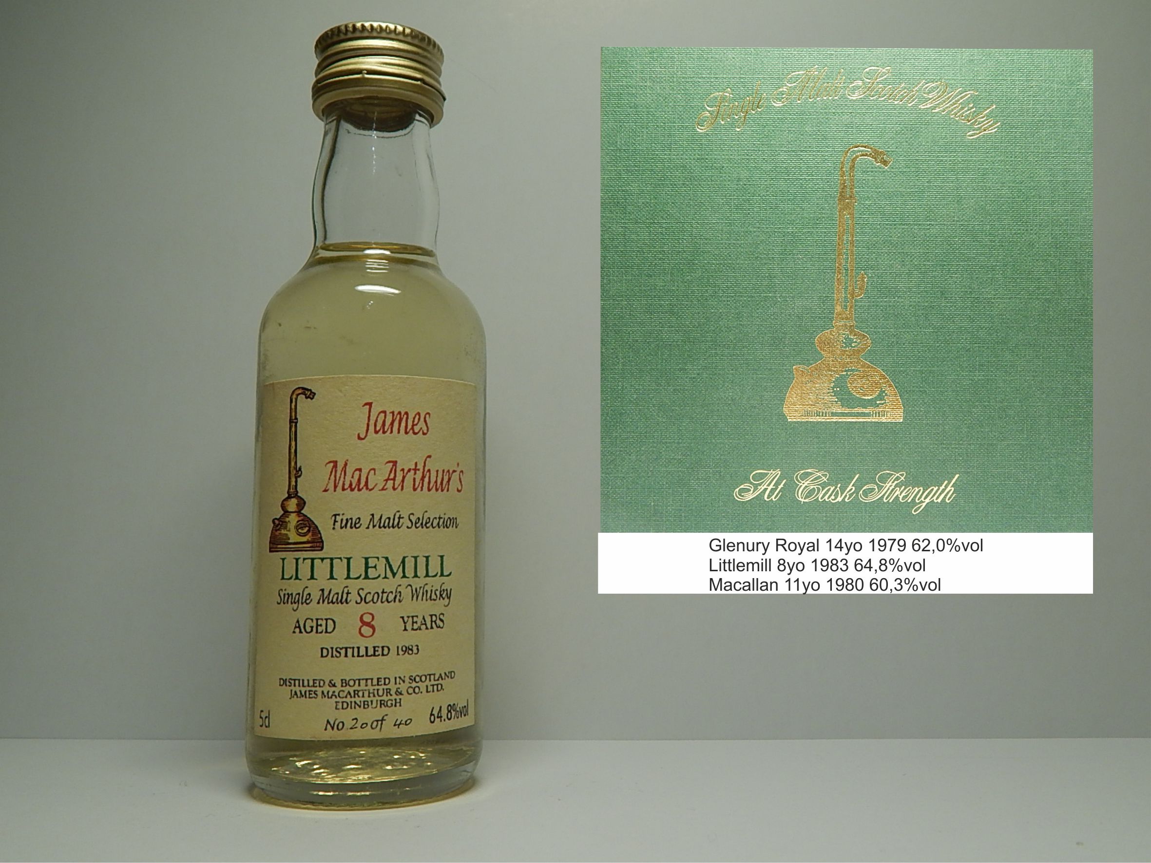 SMSW 8yo 1983 "James MacArthur´s" 5cl 64,8%vol 20/40