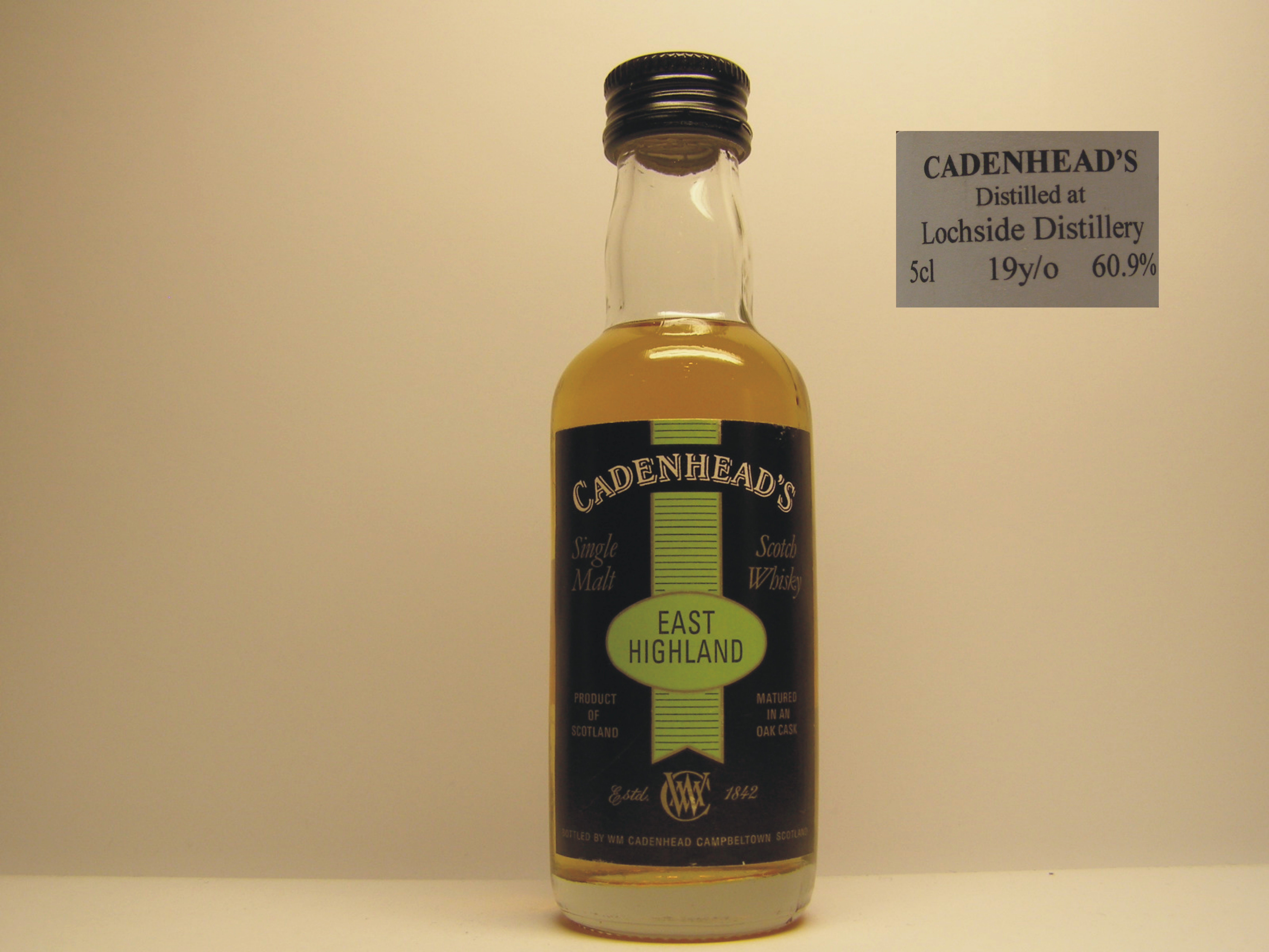 EHSMSW 19yo "Cadenhead´s" 5cl 60,9%