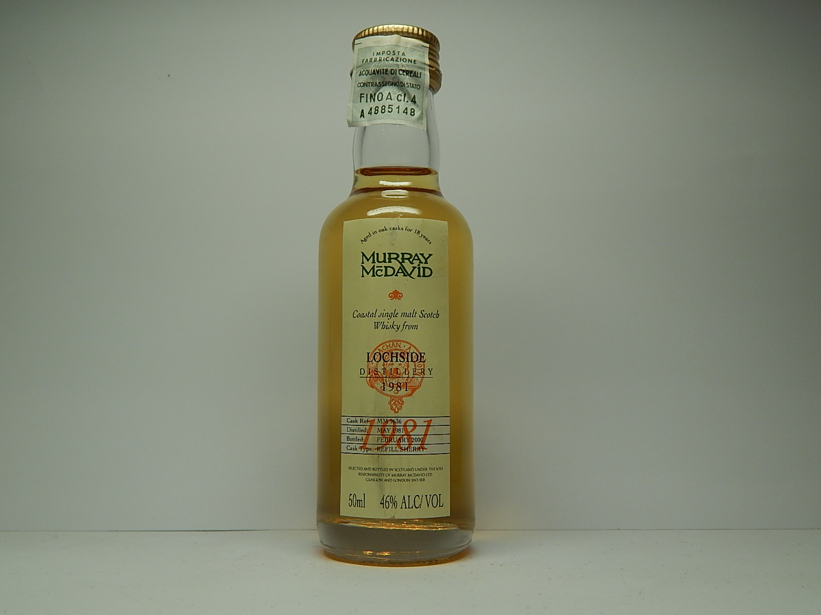 CSMSW 18yo 1981-2000 "Murray McDavid" 50ml 46%ALC/VOL