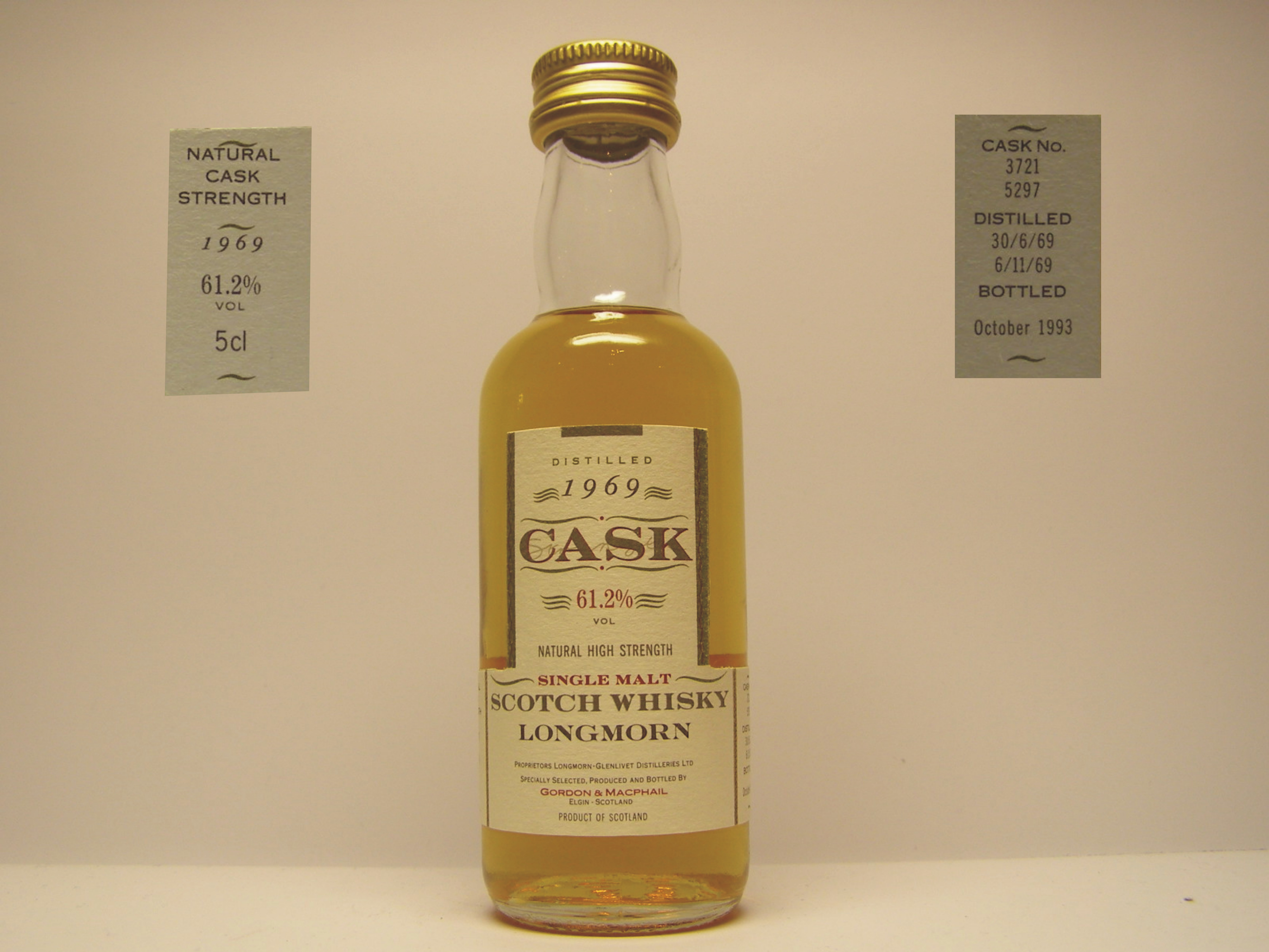 SMSW 1969-1993 "G&M Cask" 5cl 61,2%VOL