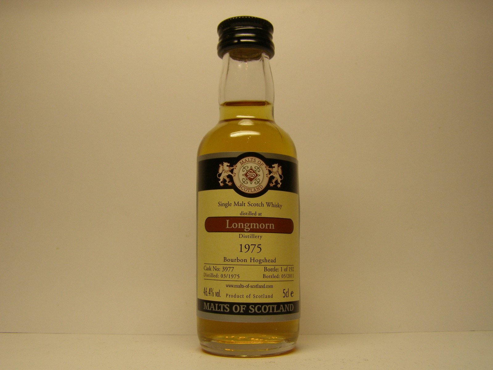 SMSW 36yo 1975-2011 "Malts of Scotland" 5cle 46,4%vol. 