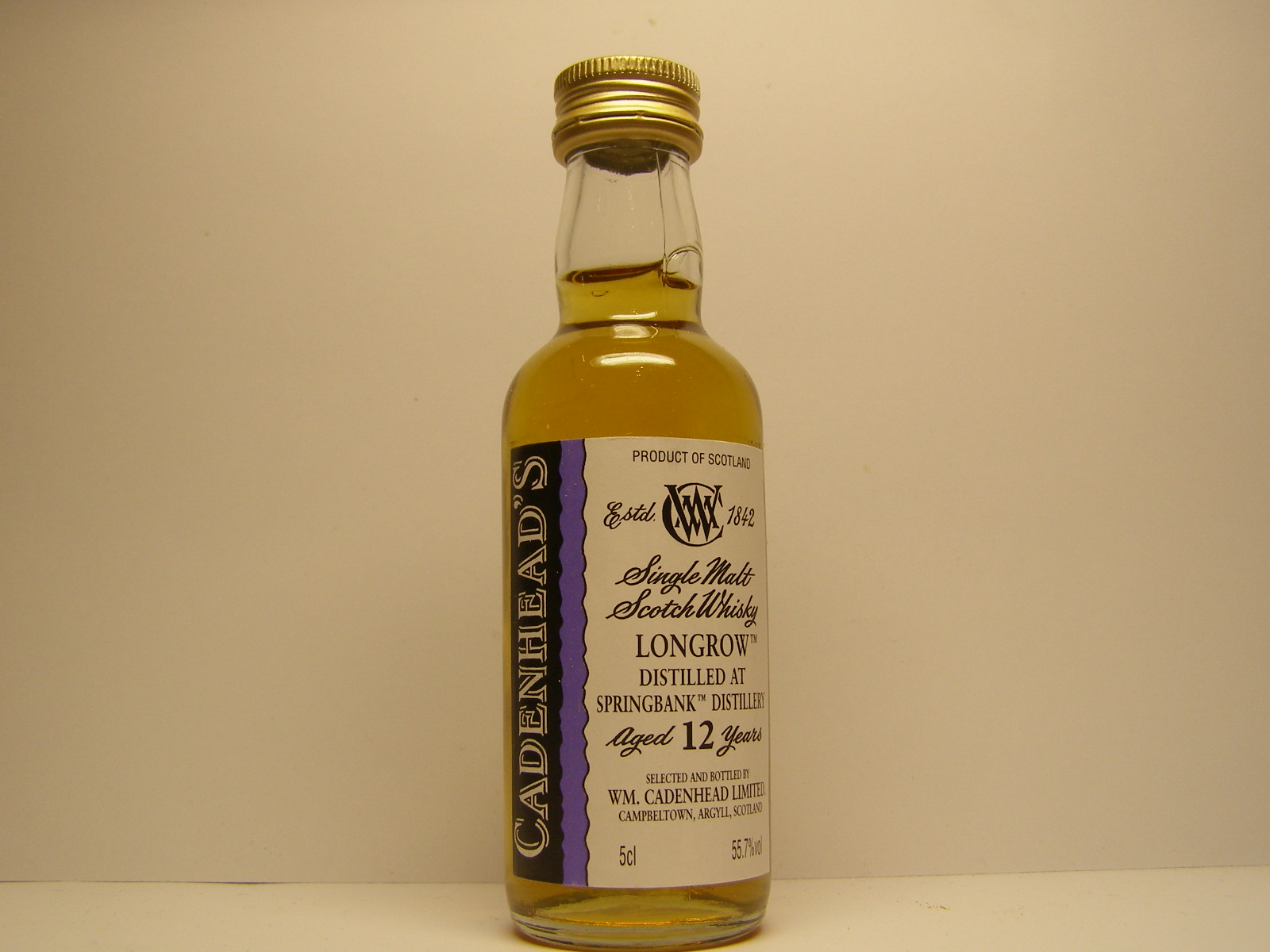 SMSW 12yo "Cadenhead´s" 5cl 55,7%vol 