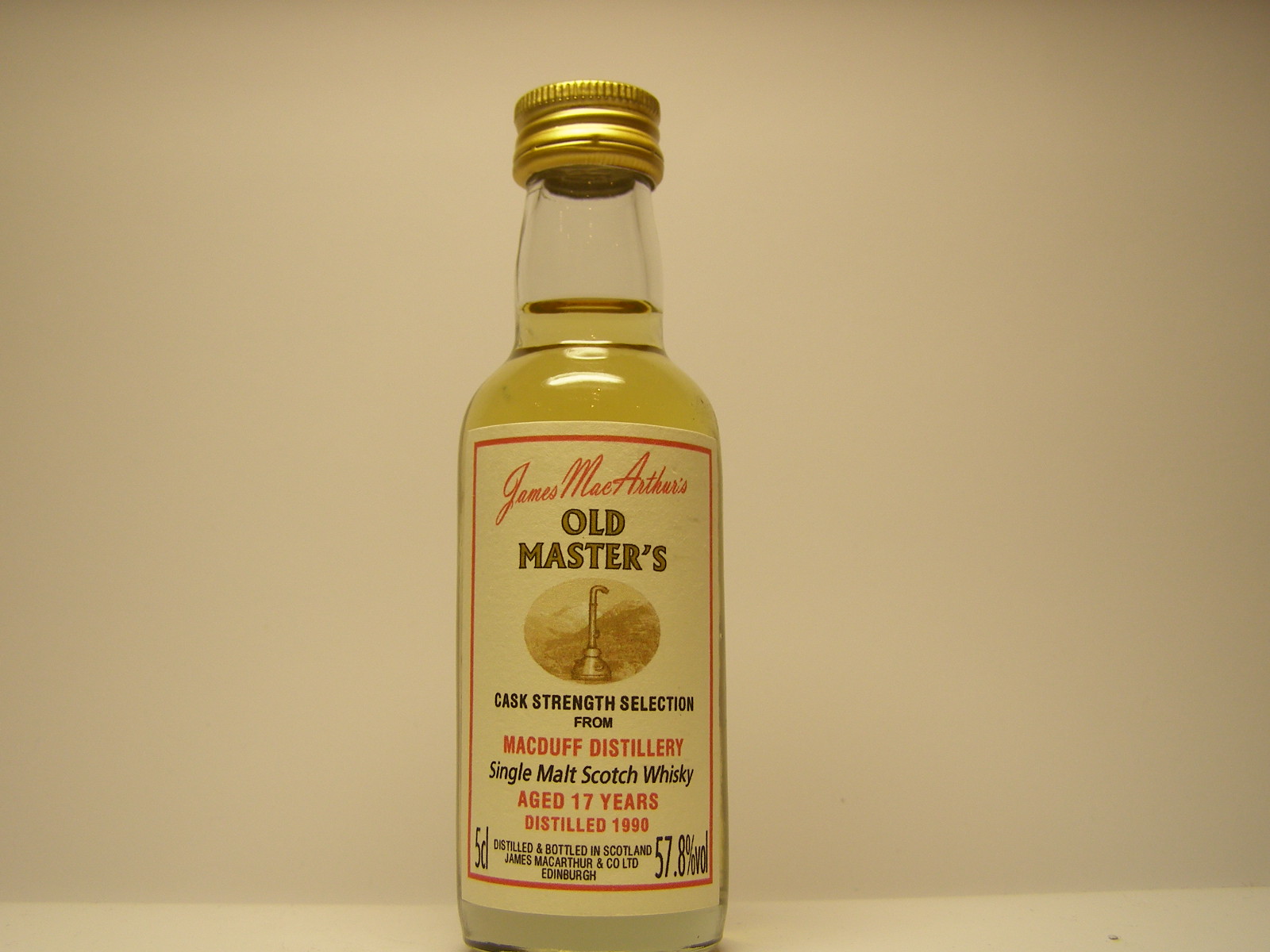 SMSW 17yo 1990 "James MacArthur´s" 5cl 57,8%vol