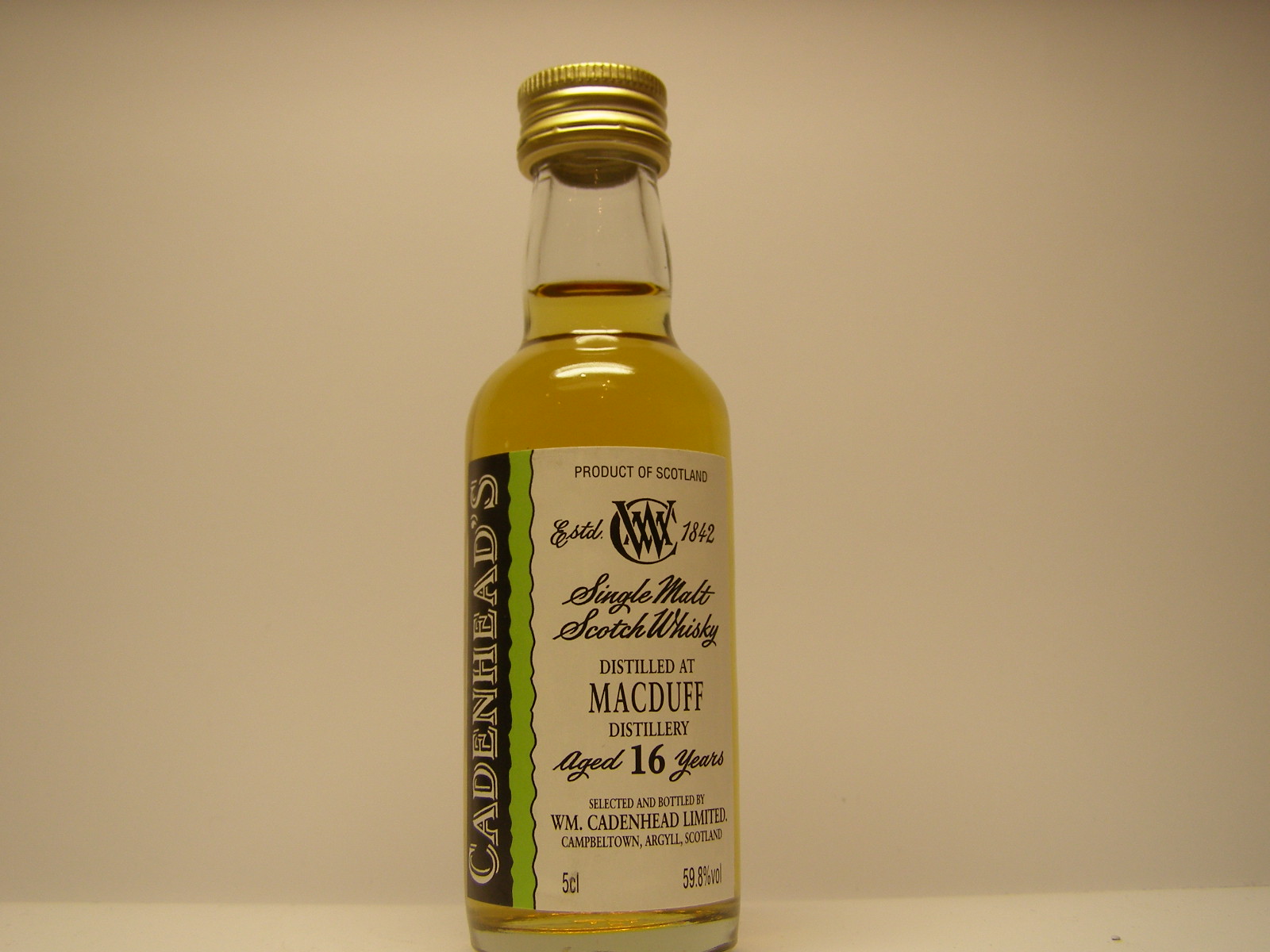 SMSW 16yo "Cadenhead´s" 5cl 59,8%vol