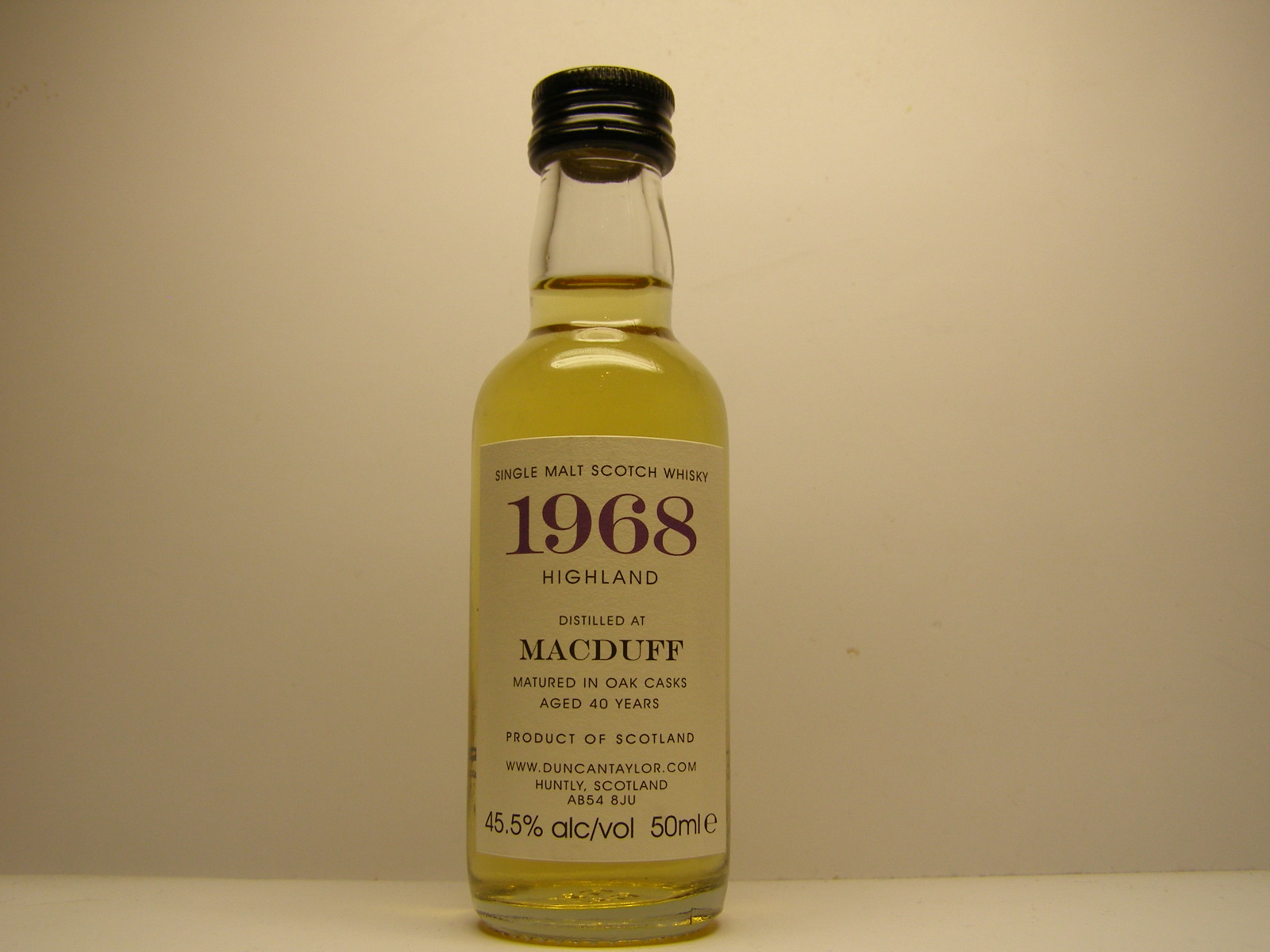 HSMSW 40yo 1968 "Duncan Taylor" 50mle 45,5%alc/vol