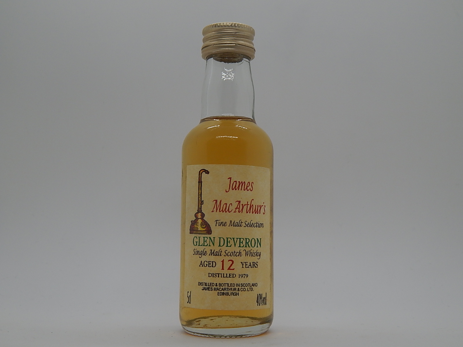 GLEN DEVERON SMSW 12yo 1979 "James MacArthur´s" 5cl 40%vol