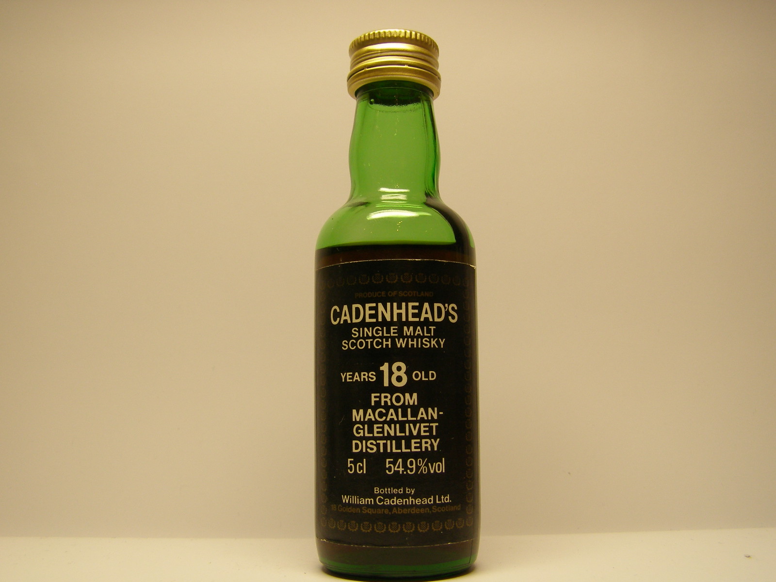 SMSW 18yo "Cadenhead´s" 5cl 54,9%vol