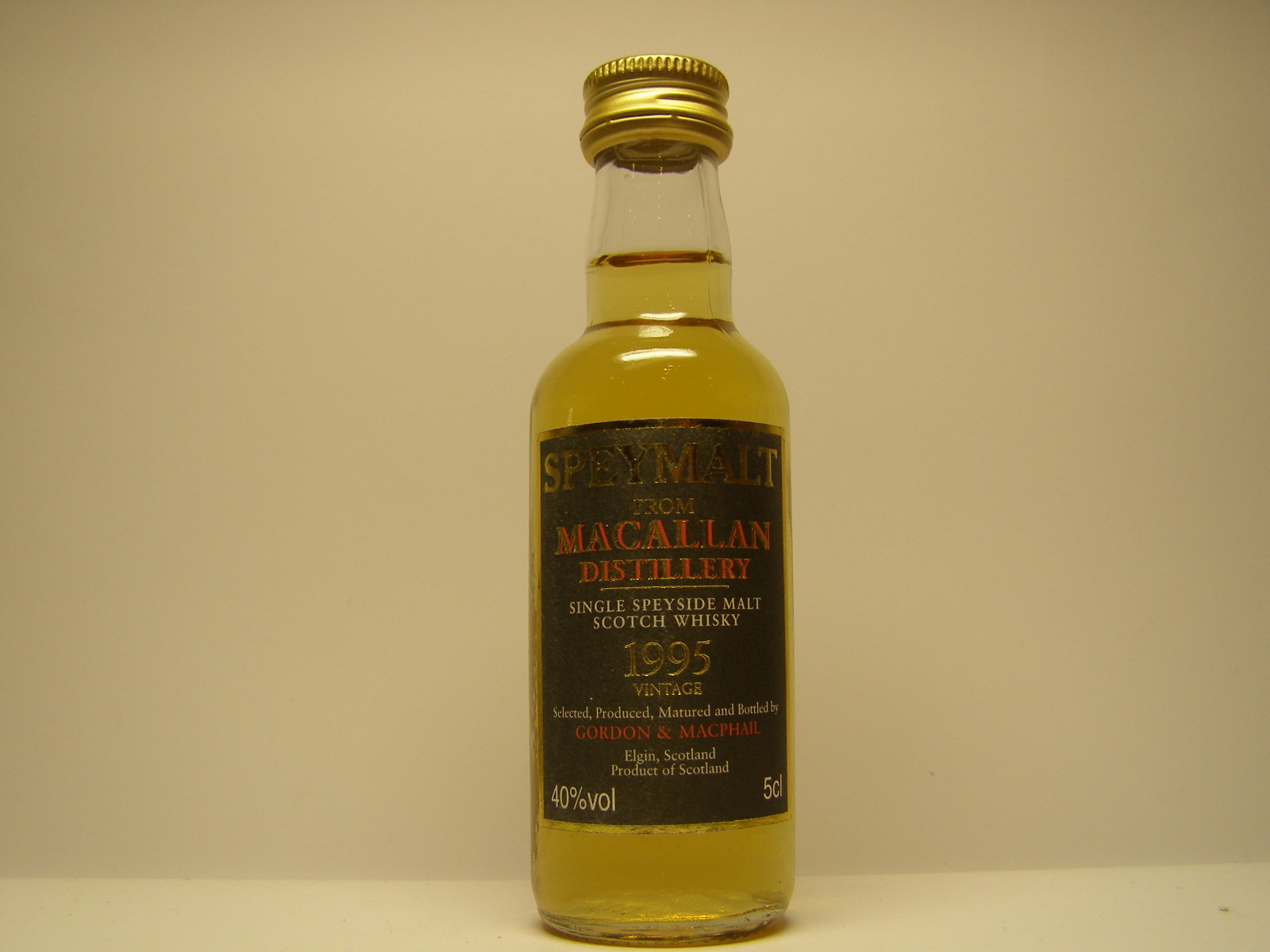 Speymalt SSMSW 1995 5cl 40%vol 