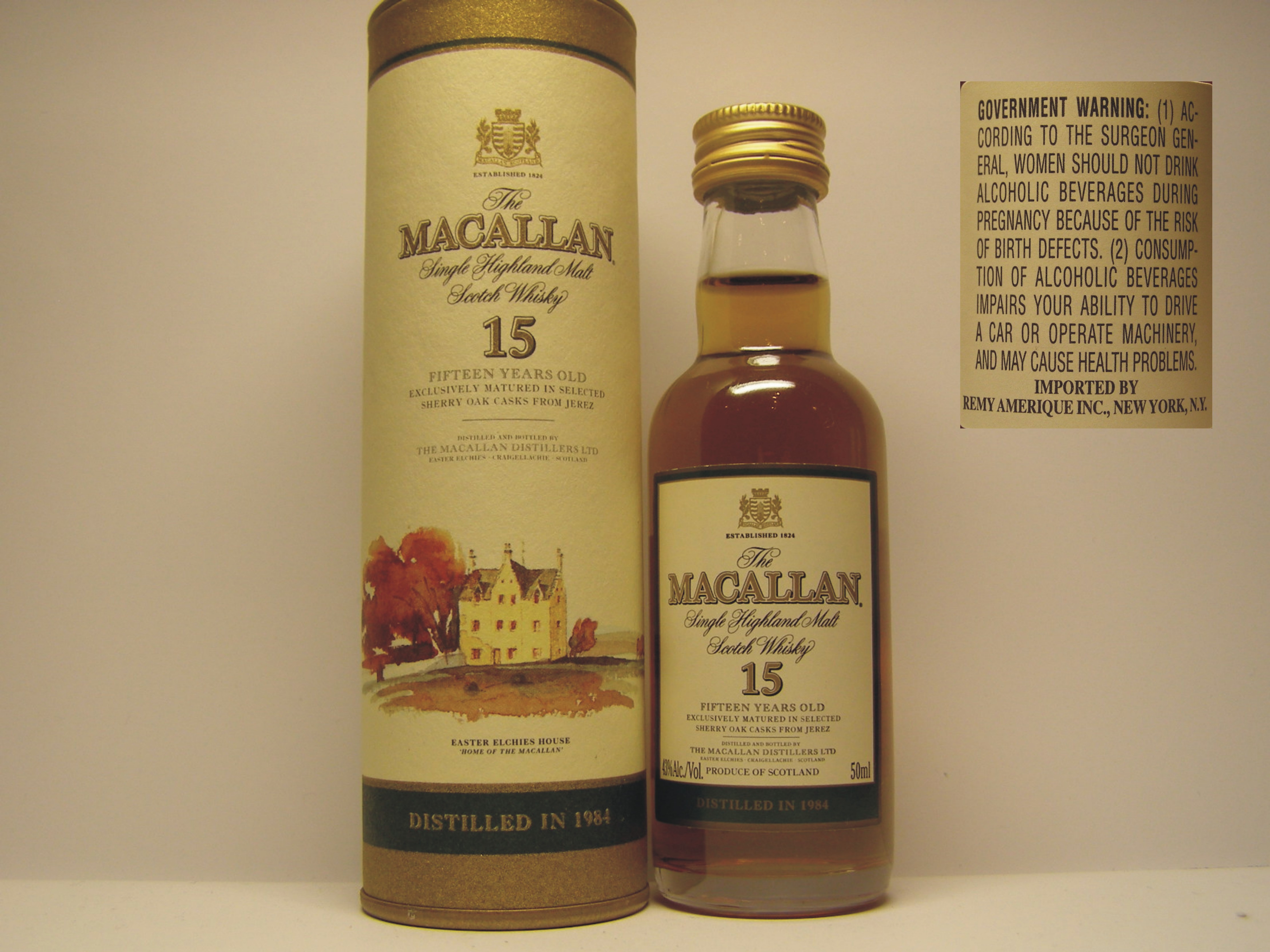 SHMSW 15yo 1984 50ml 43%Alc./Vol.