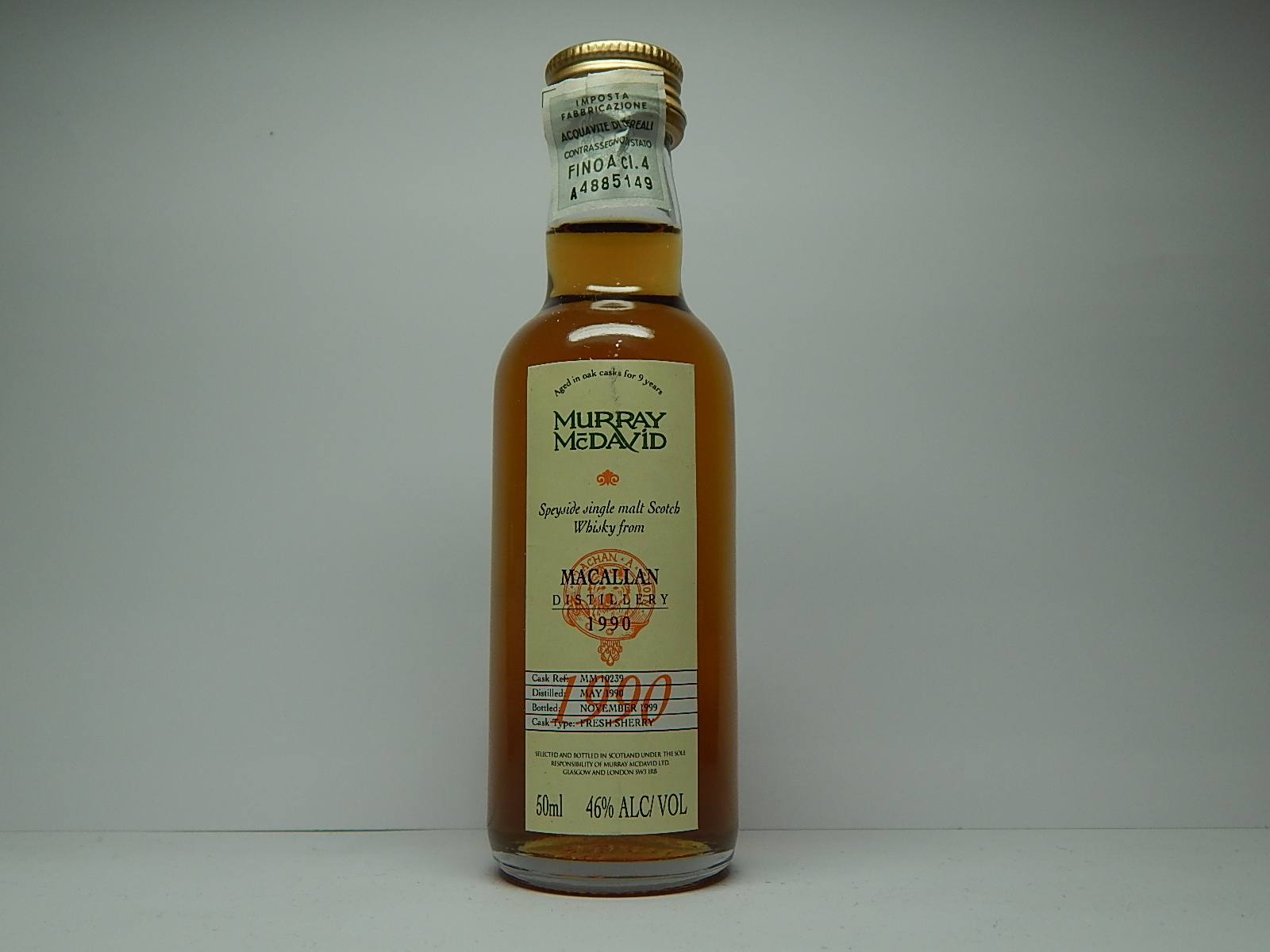 SSMSW 9yo 1990-1999 "Murray McDavid" 50ml 46%ALC/VOL