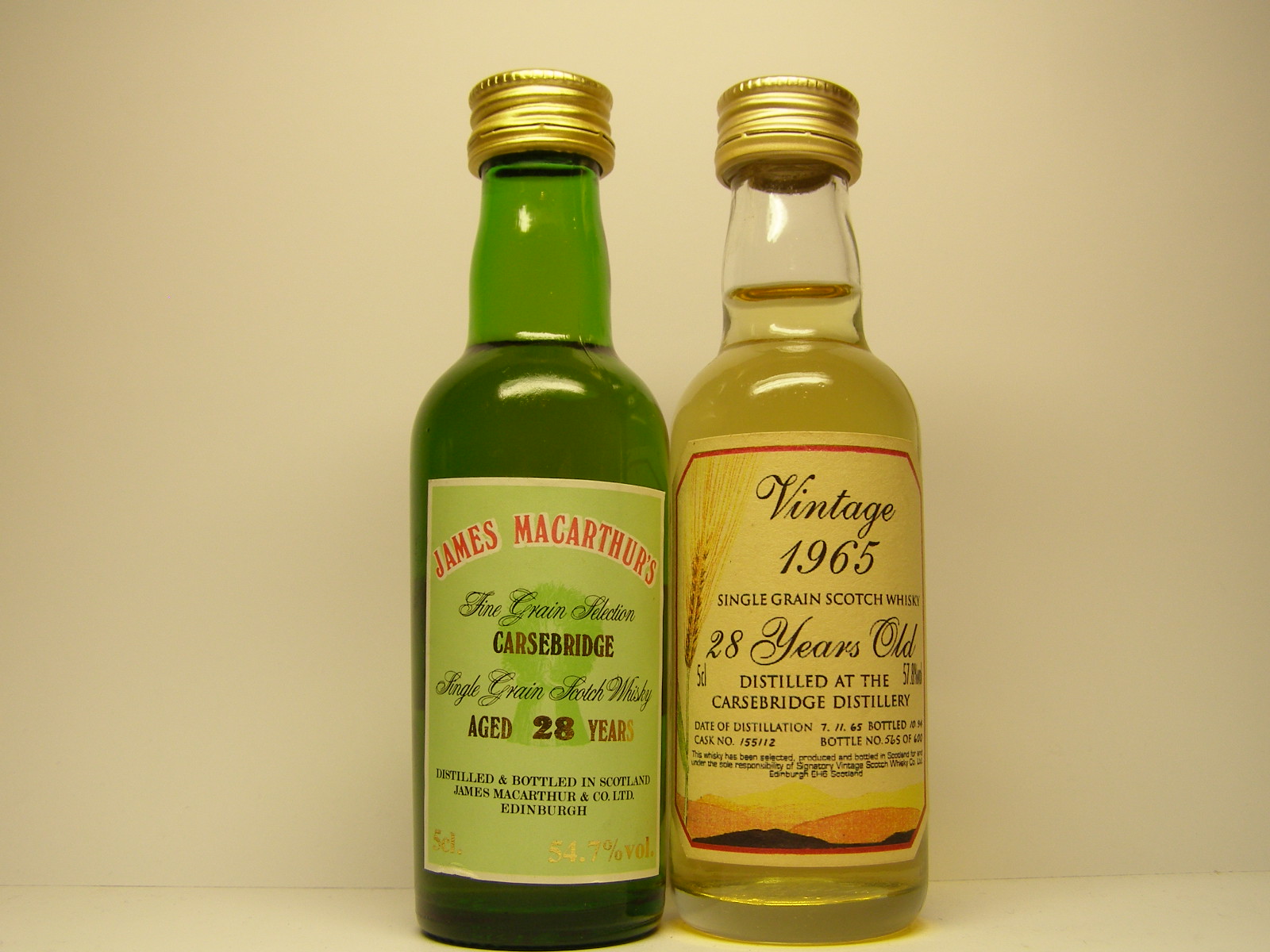 Carsebridge SGSW 28yo "James MacArthur´s" , SGSW 28yo 1965-94 "Signatory"