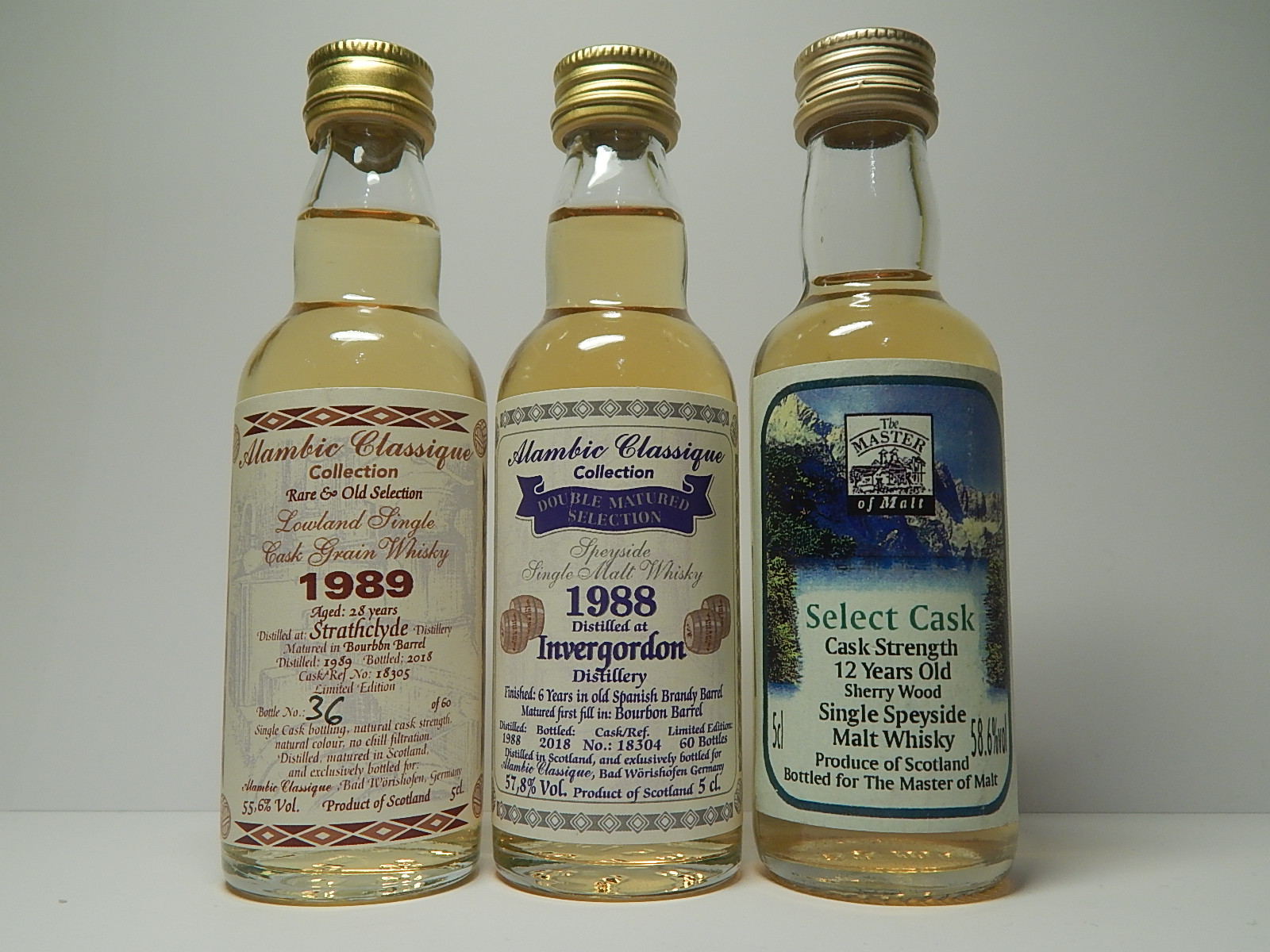 STRATHCLYDE 28yo 1989 - INVERGORDON 20yo 1988 - Select Cask 12yo SMW