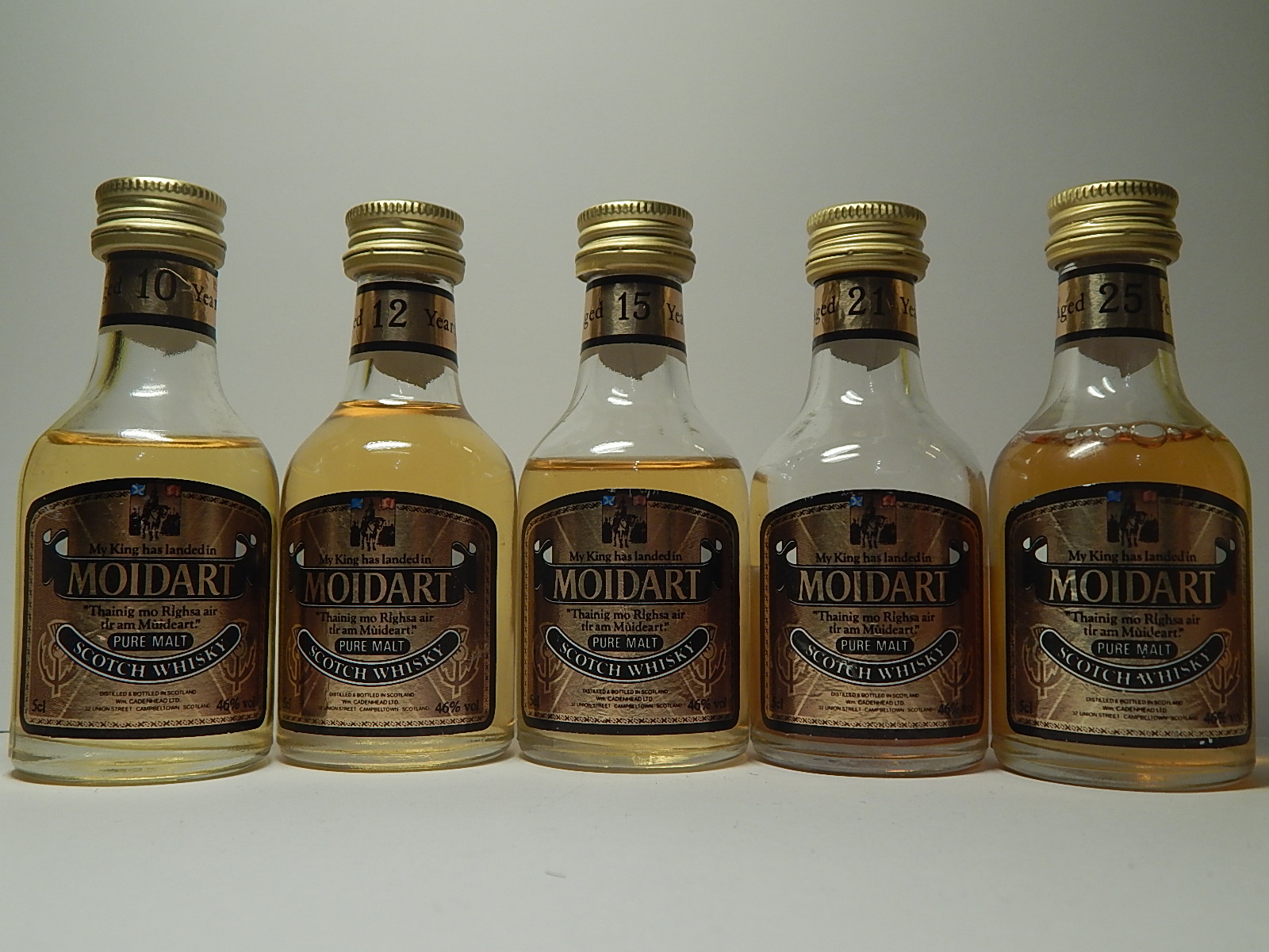 Moidart PMSW 10yo , PMSW 12yo , PMSW 15yo , PMSW 21yo , PMSW 25yo