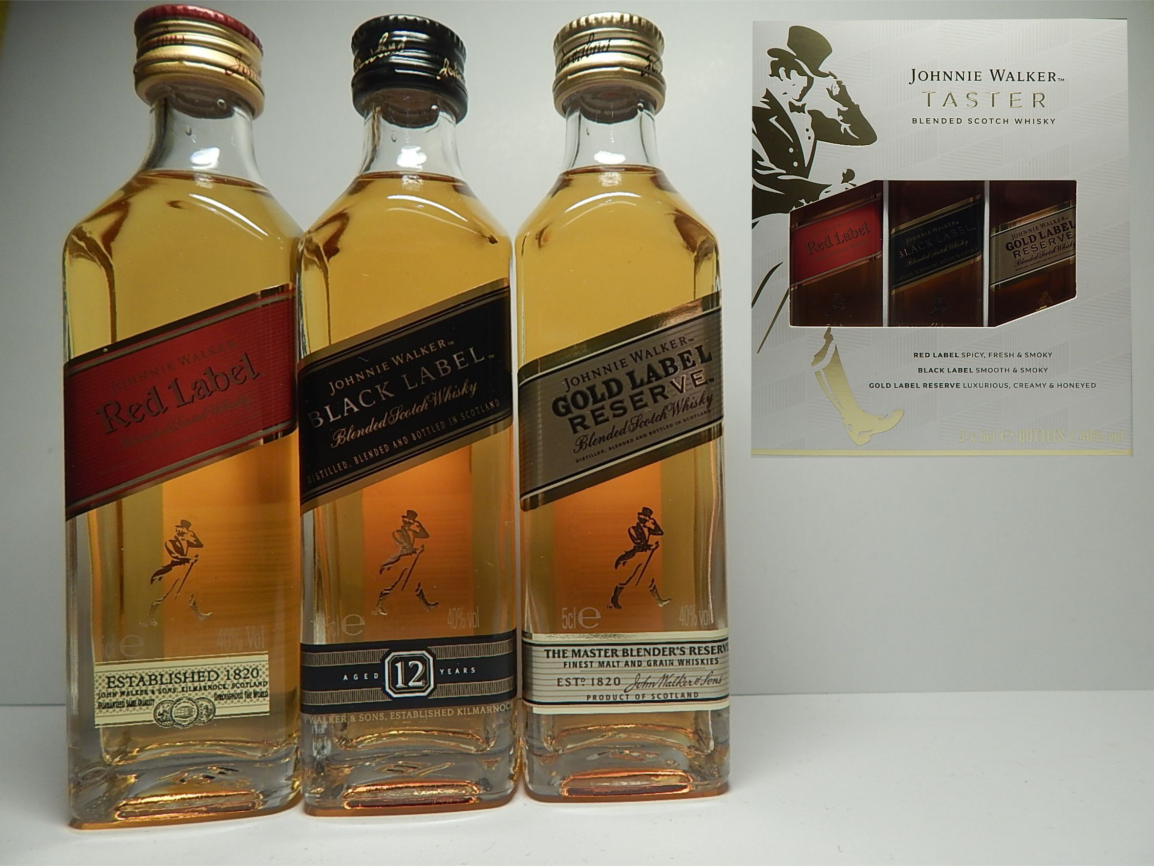 JOHNIE WALKER Taster set Whisky