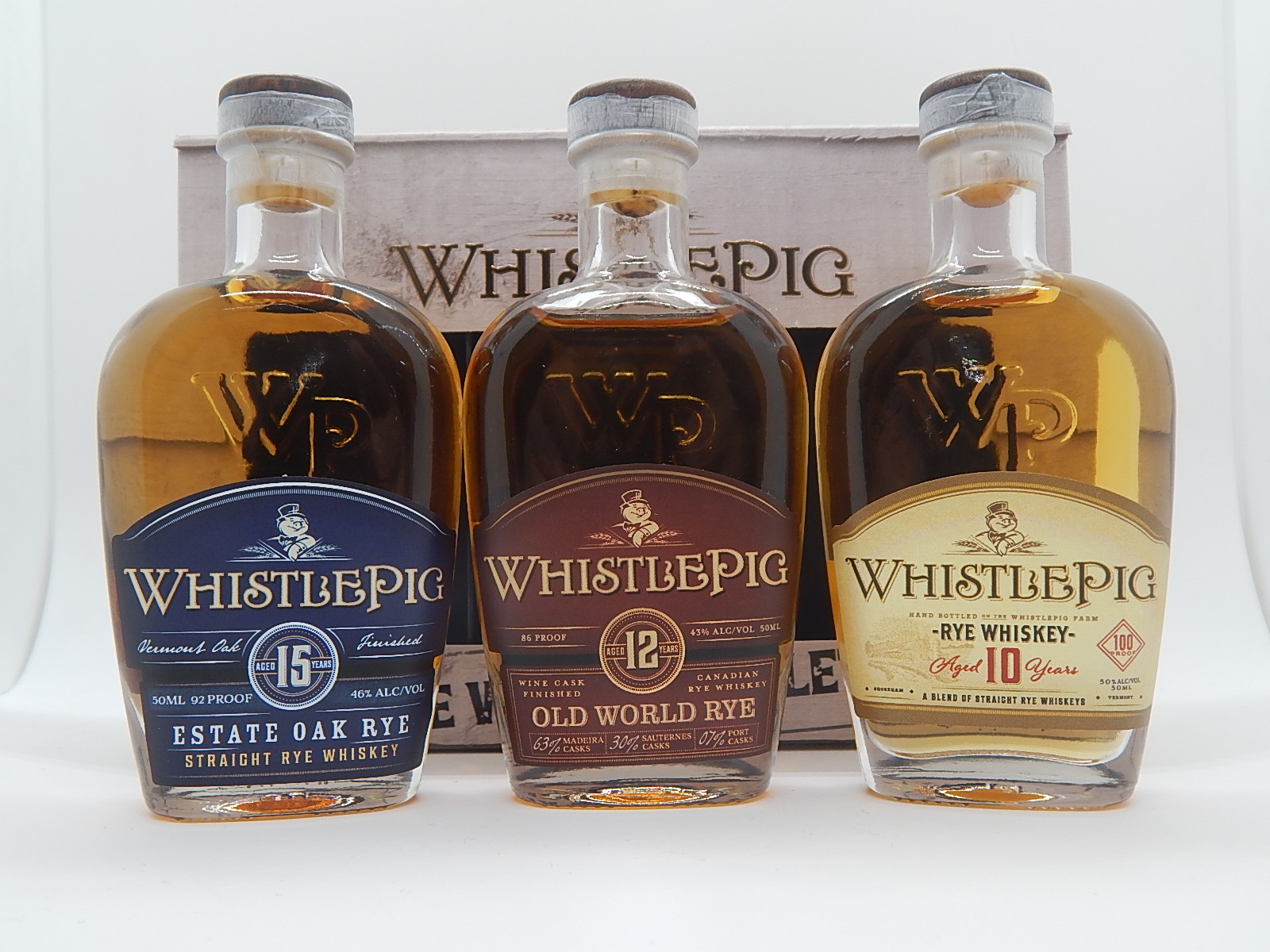 WHISTLEPIG 15yo - 12yo - 10yo Rye Whiskey "USA"