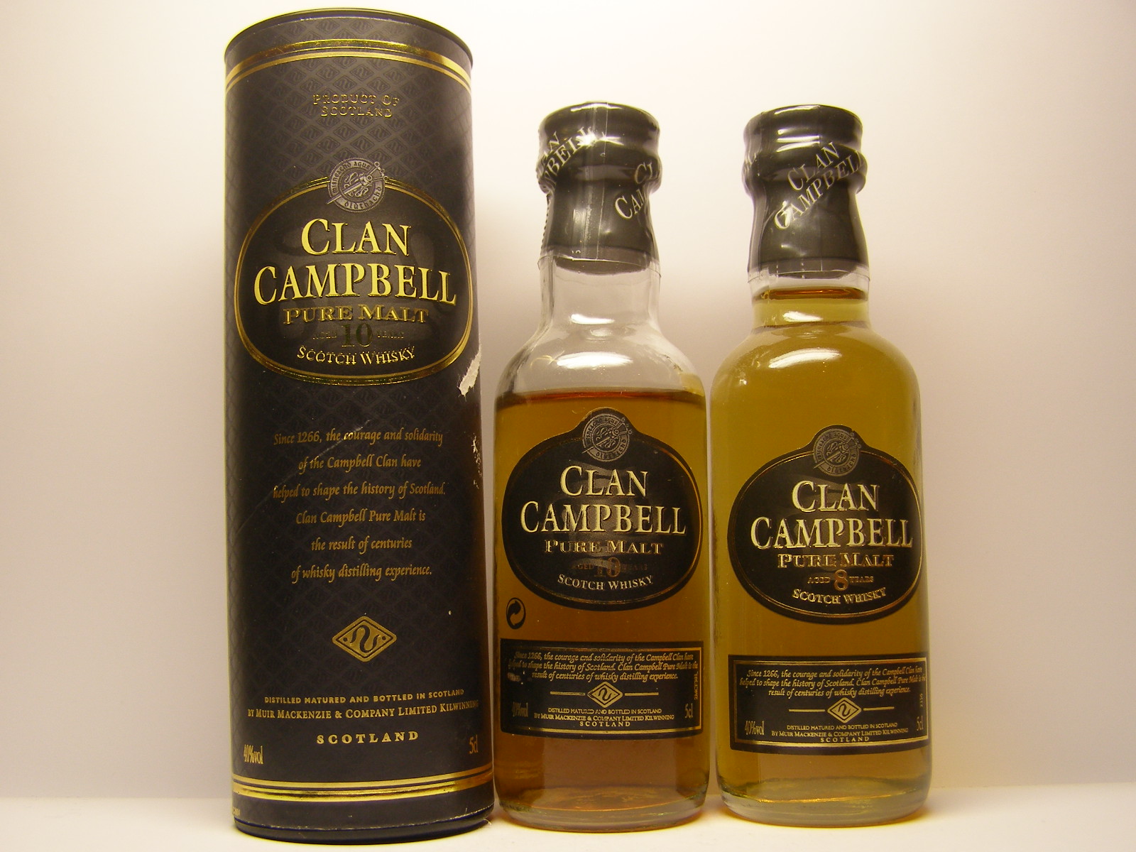 Clan Campbell PMSW 10yo , PMSW 8yo