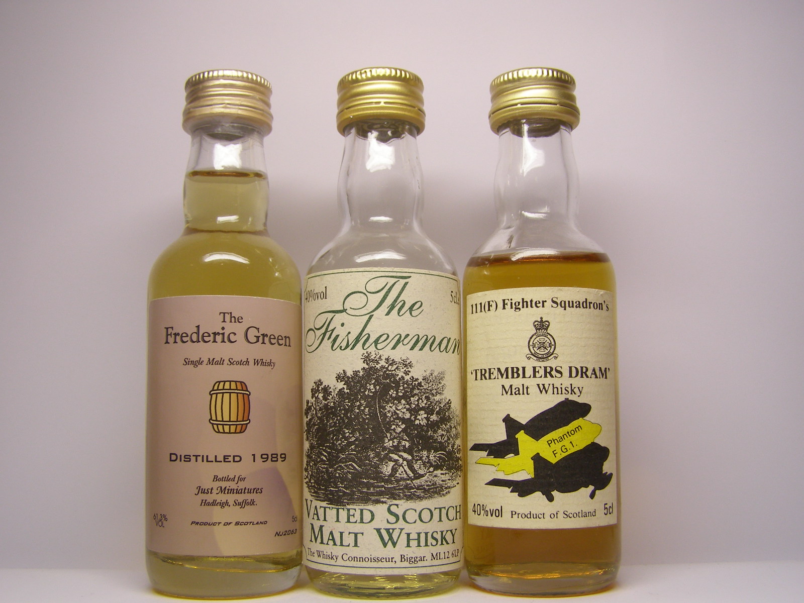 Frederic Green SMSW 1989 , Fisherman VSMW , Tremblers Dram MW 