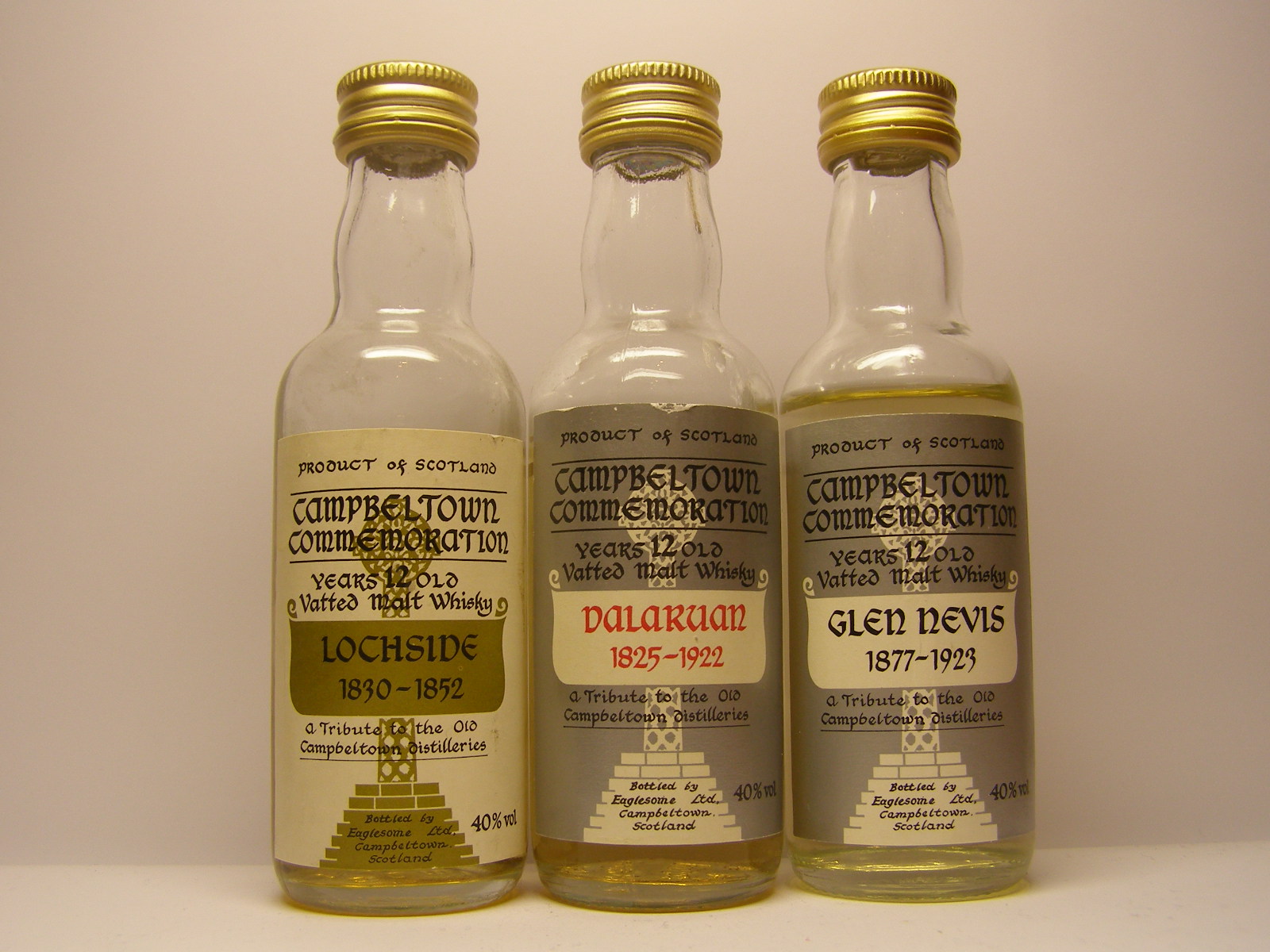 Campbeltown VMW 12yo Lochside - Dalaruan - Glen Nevis 