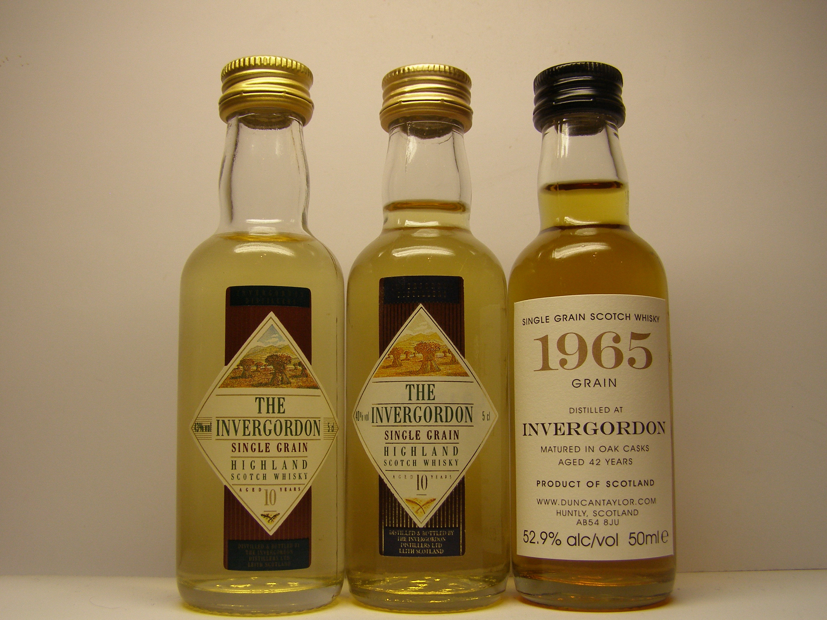 Invergordon SGHSW 10yo SGHSW 10yo , SGSW 42yo 1965 