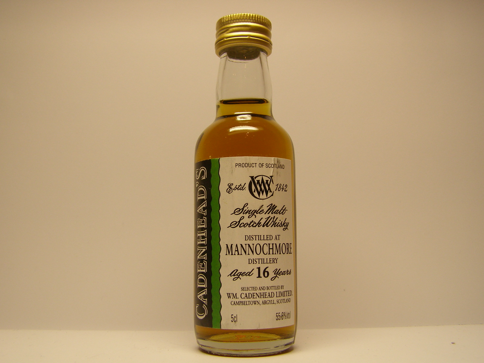 SMSW 16yo "Cadenhead´s" 5cl 55,6%vol