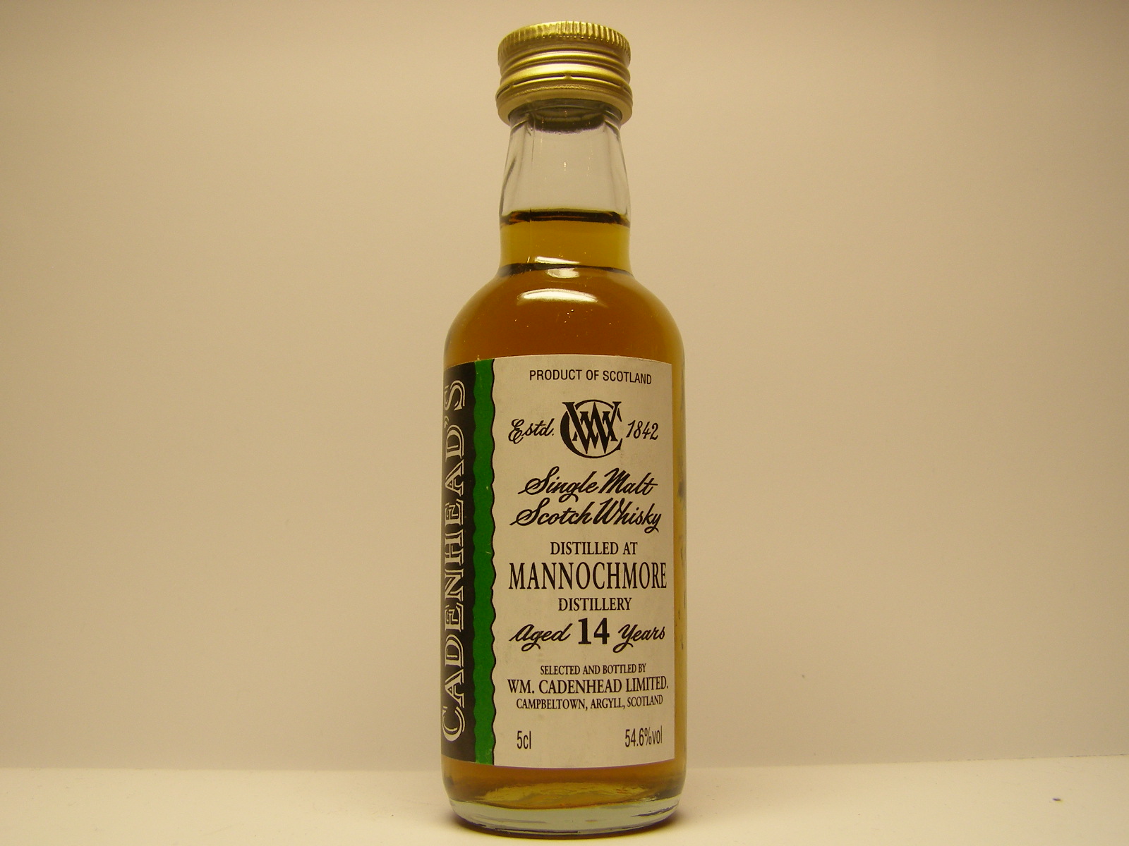 SMSW 14yo "Cadenhead´s" 5cl 54,6%vol