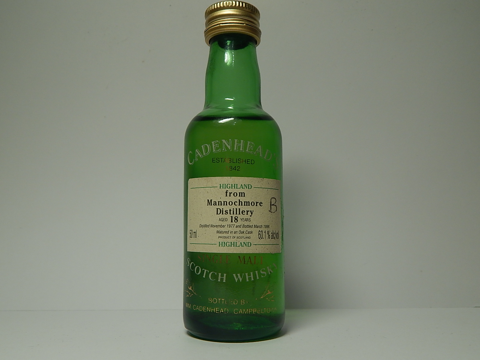 HSMSW 18yo 1977-1996 "Cadenhead´s" 50ml 60,1%alc/vol