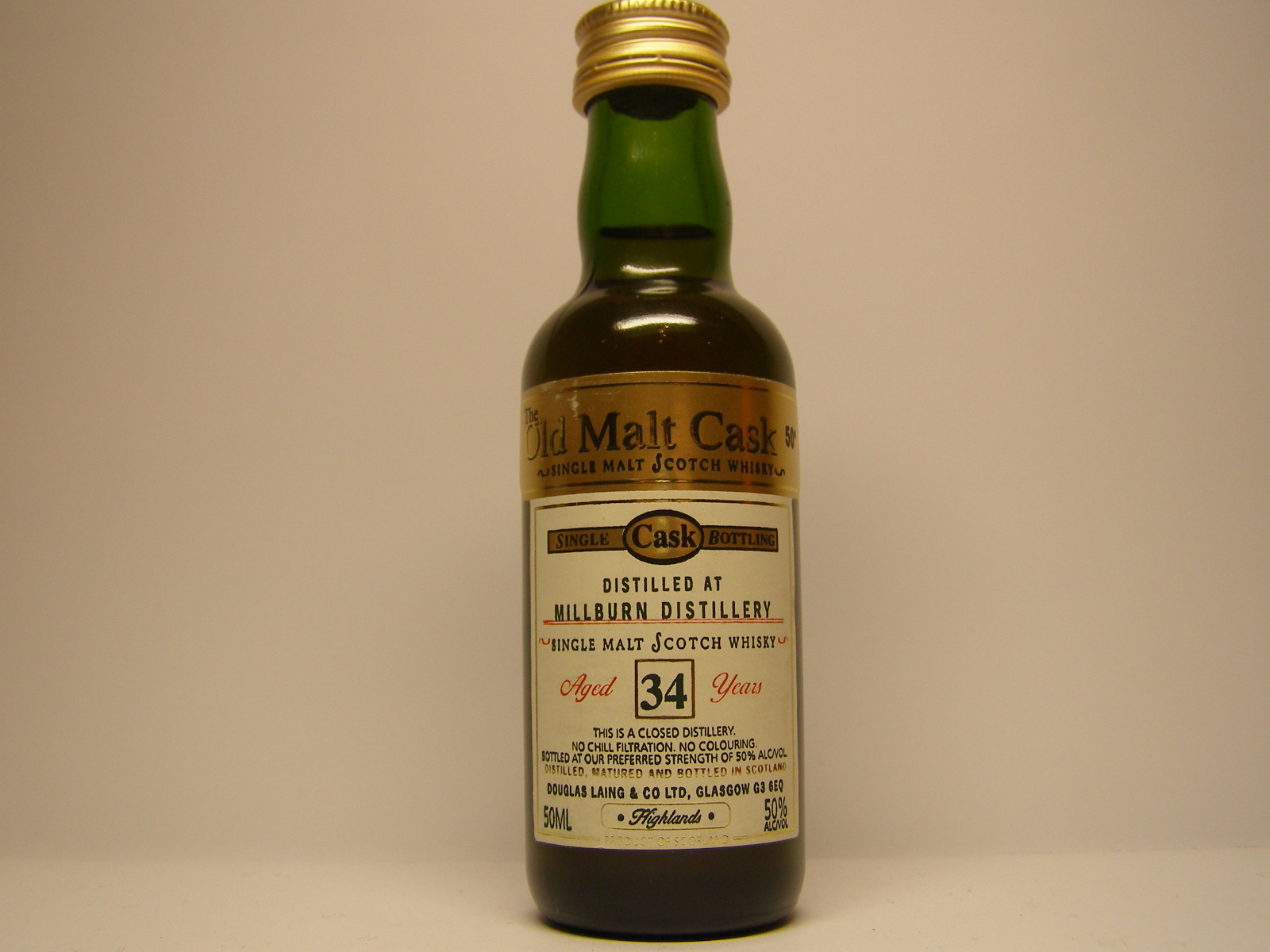 HSMSW 34yo "Old Malt Cask" 50ML 50%ALC/VOL