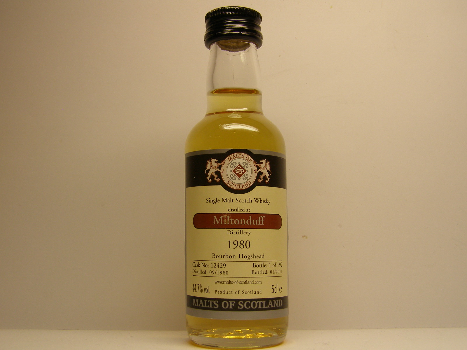 SMSW 30yo 1980-2011 "Malts of Scotland" 5cle 44,7%vol. 