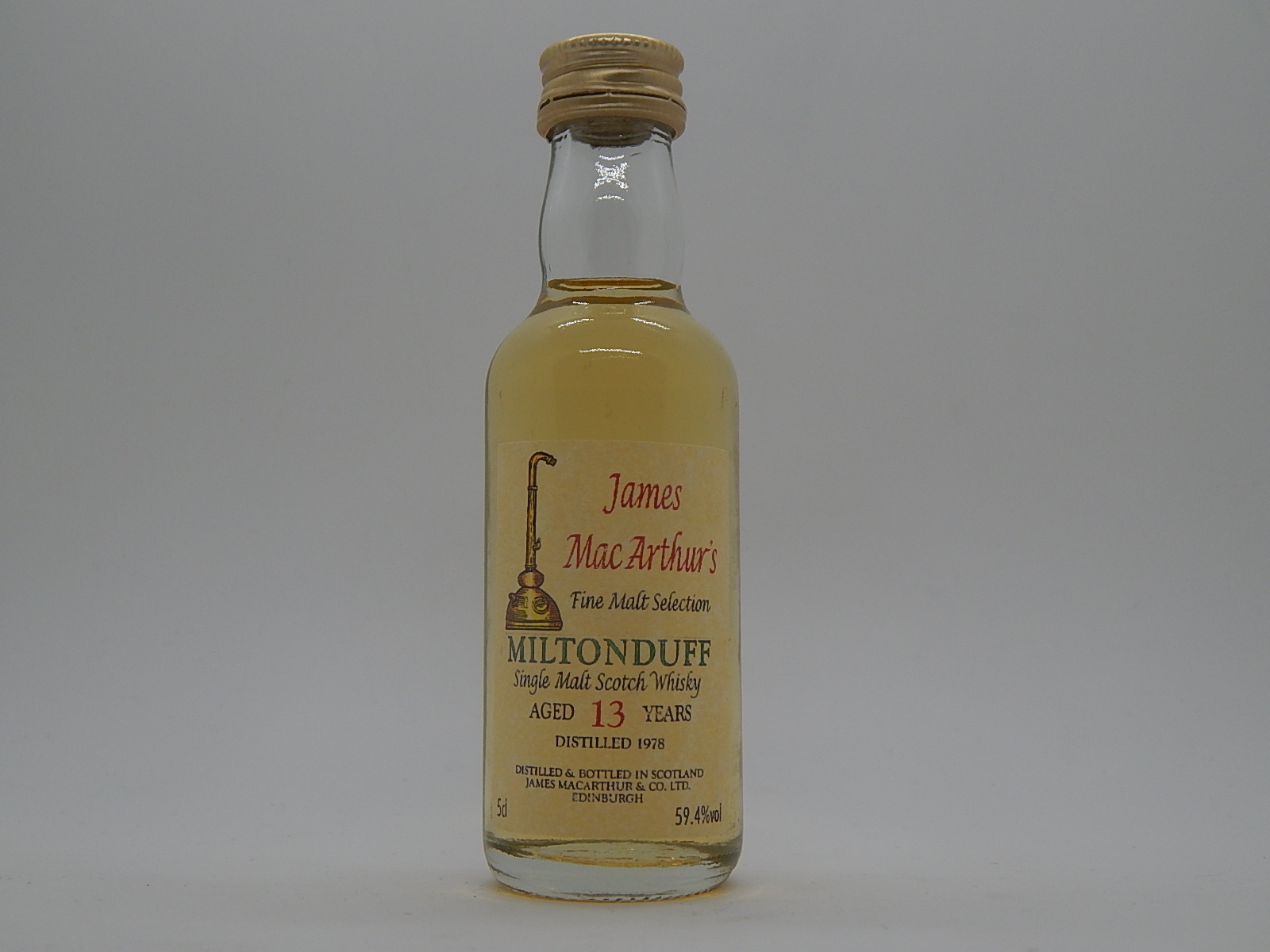 SMSW 13yo 1978 "James MacArthur´s" 5cl 59,4%vol