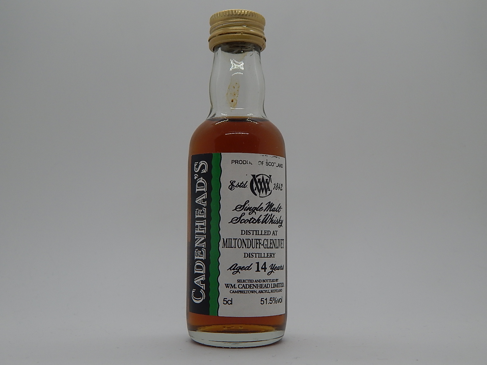 Glenlivet SMSW 14yo "Cadenhead´s" 5cl 51,5%vol