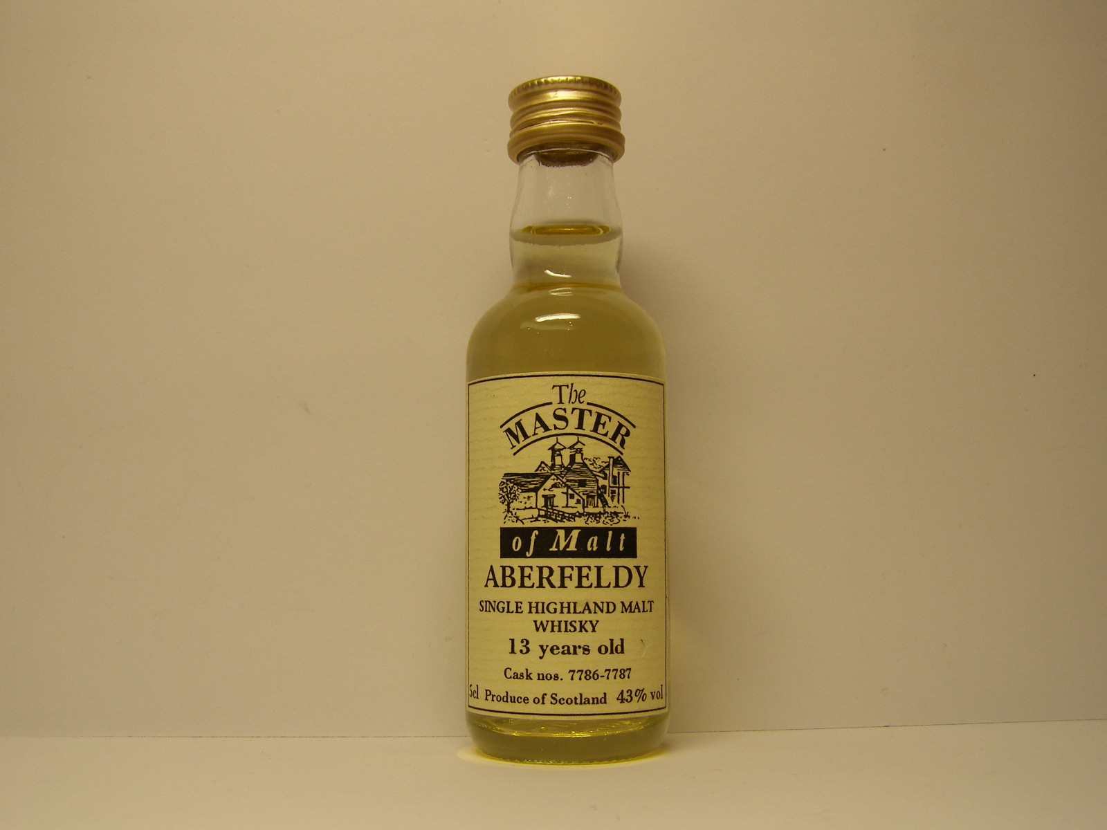 SHMW 13yo 7786-7787"Master of Malt" 5cl 43%vol