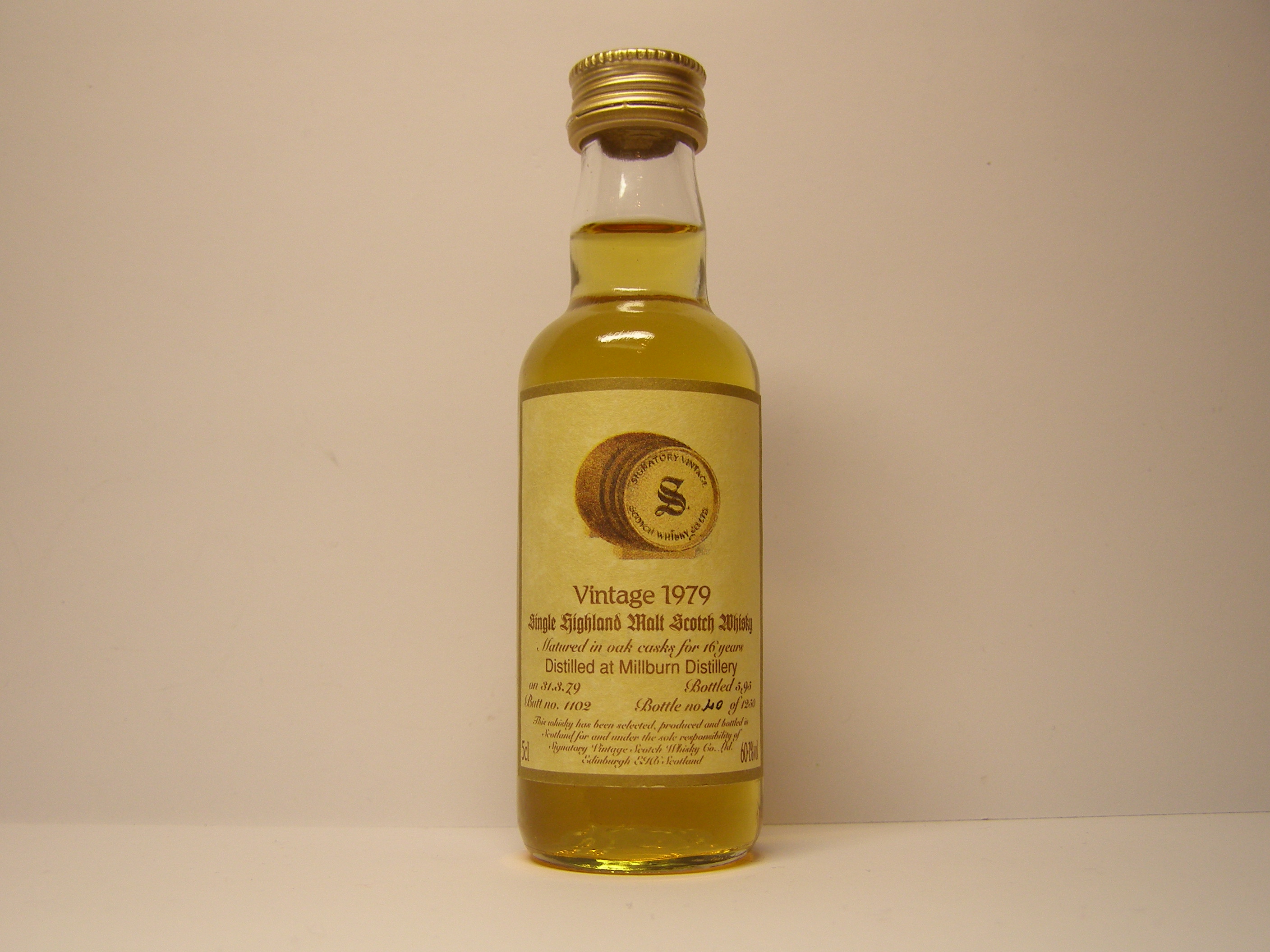 SHMSW 16yo 1979-1995 "Signatory" 5cl 61,1%vol