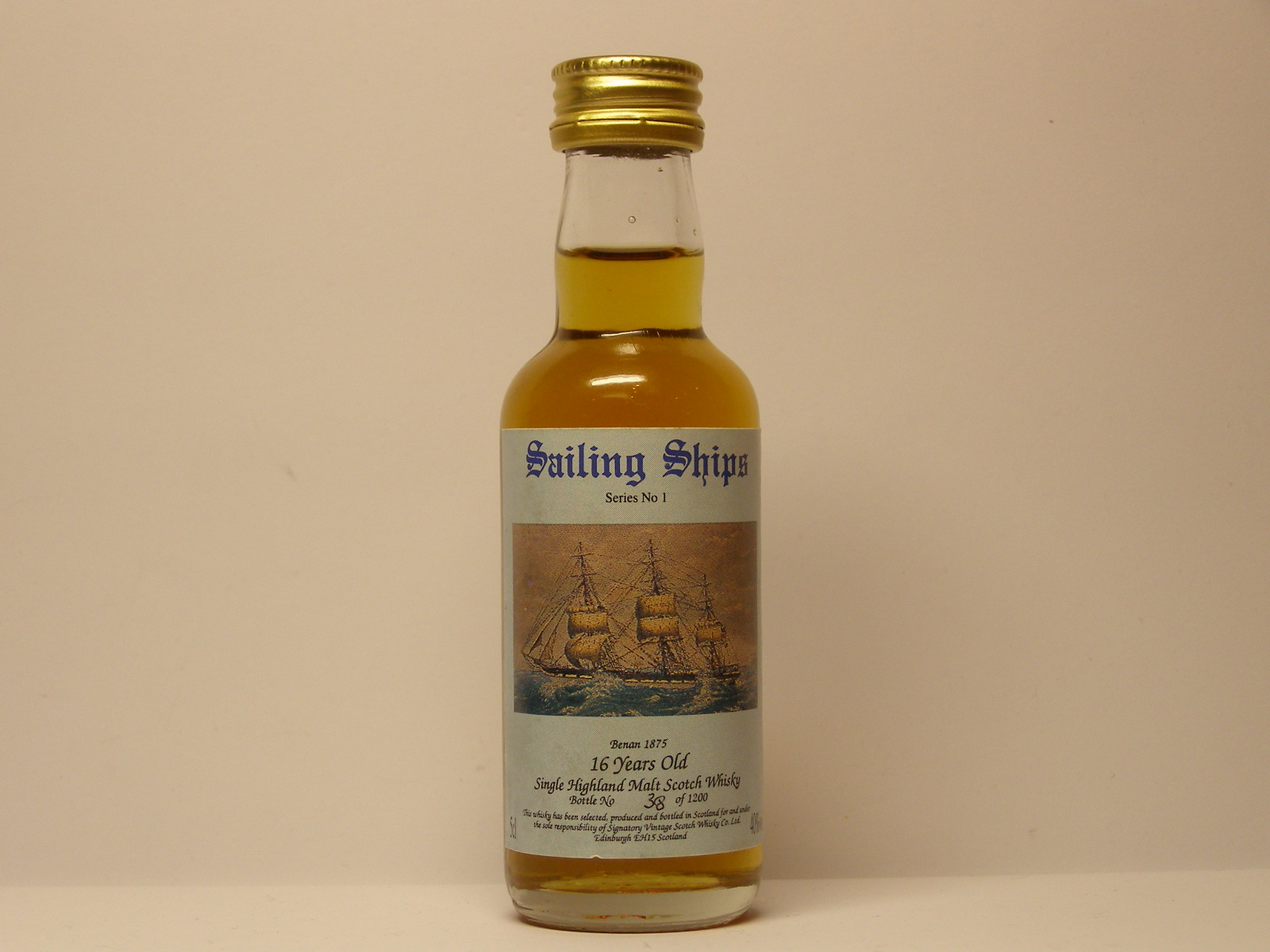 SHMSW Sailing Ships 16yo  5cl 40%vol