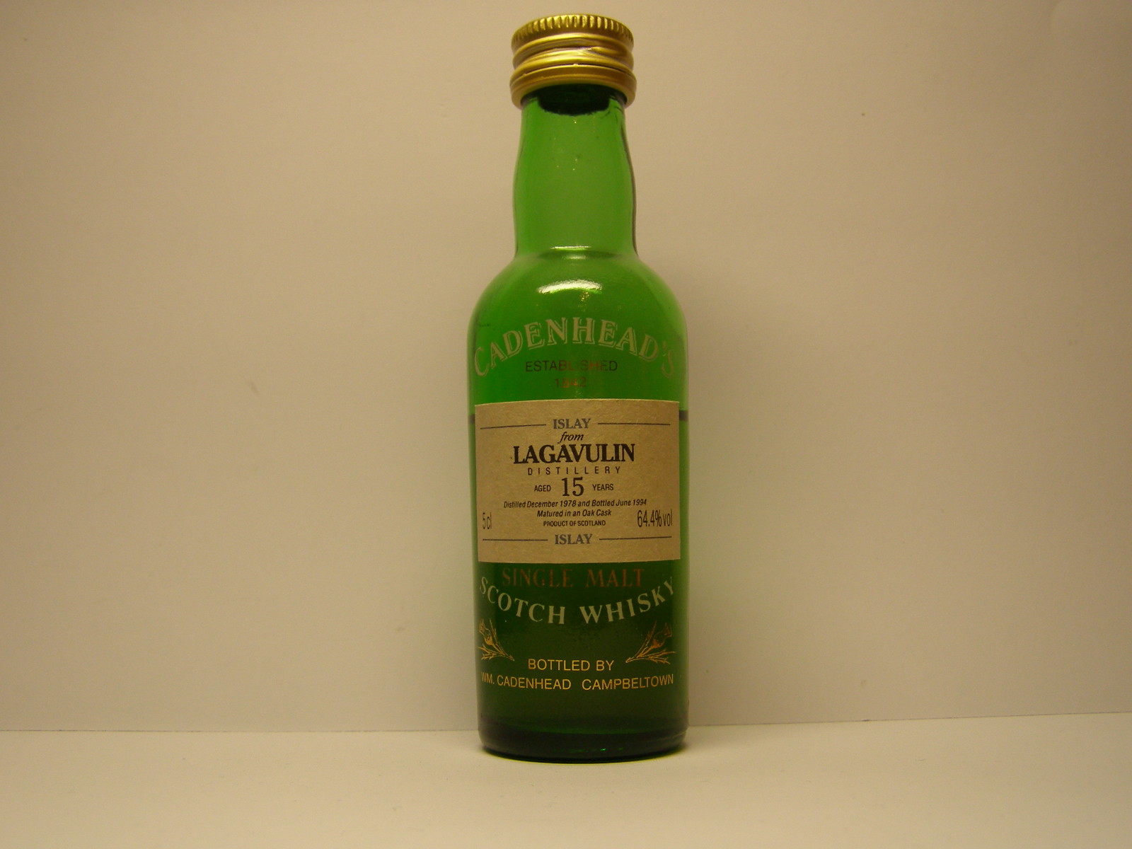 ISMSW 15yo 1978-1994 "Cadenhead´s" 5cl 64,4%vol