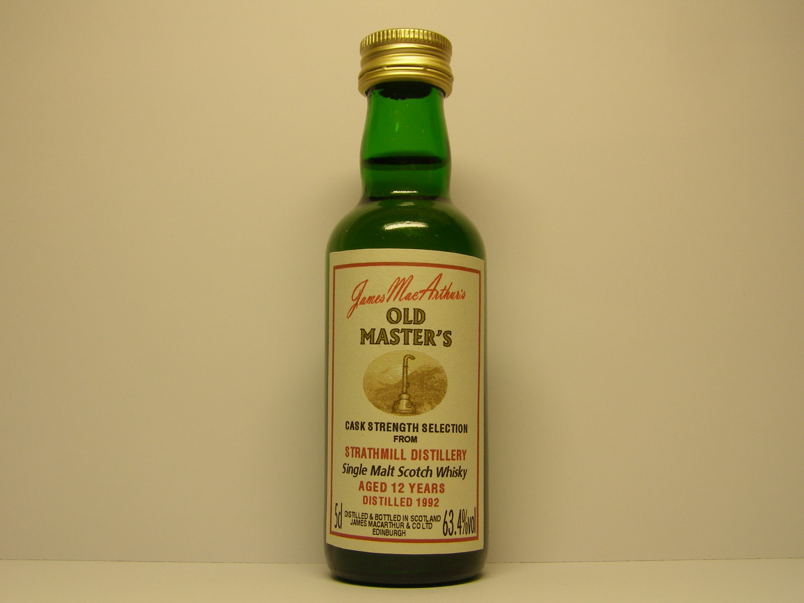 SMSW 12yo 1992 "James MacArthur´s" 5cl 63,4%vol