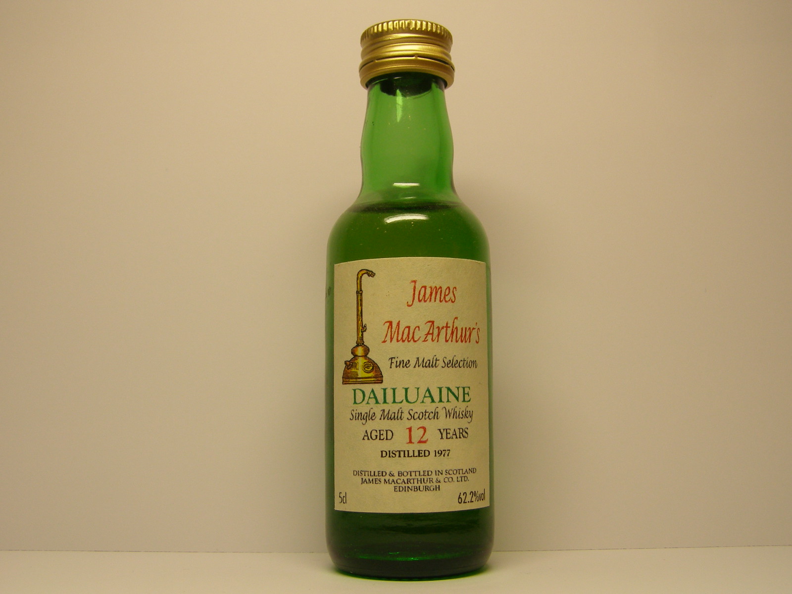 SMSW 12yo 1977 "James MacArthur´s" 5cl 62,2%vol