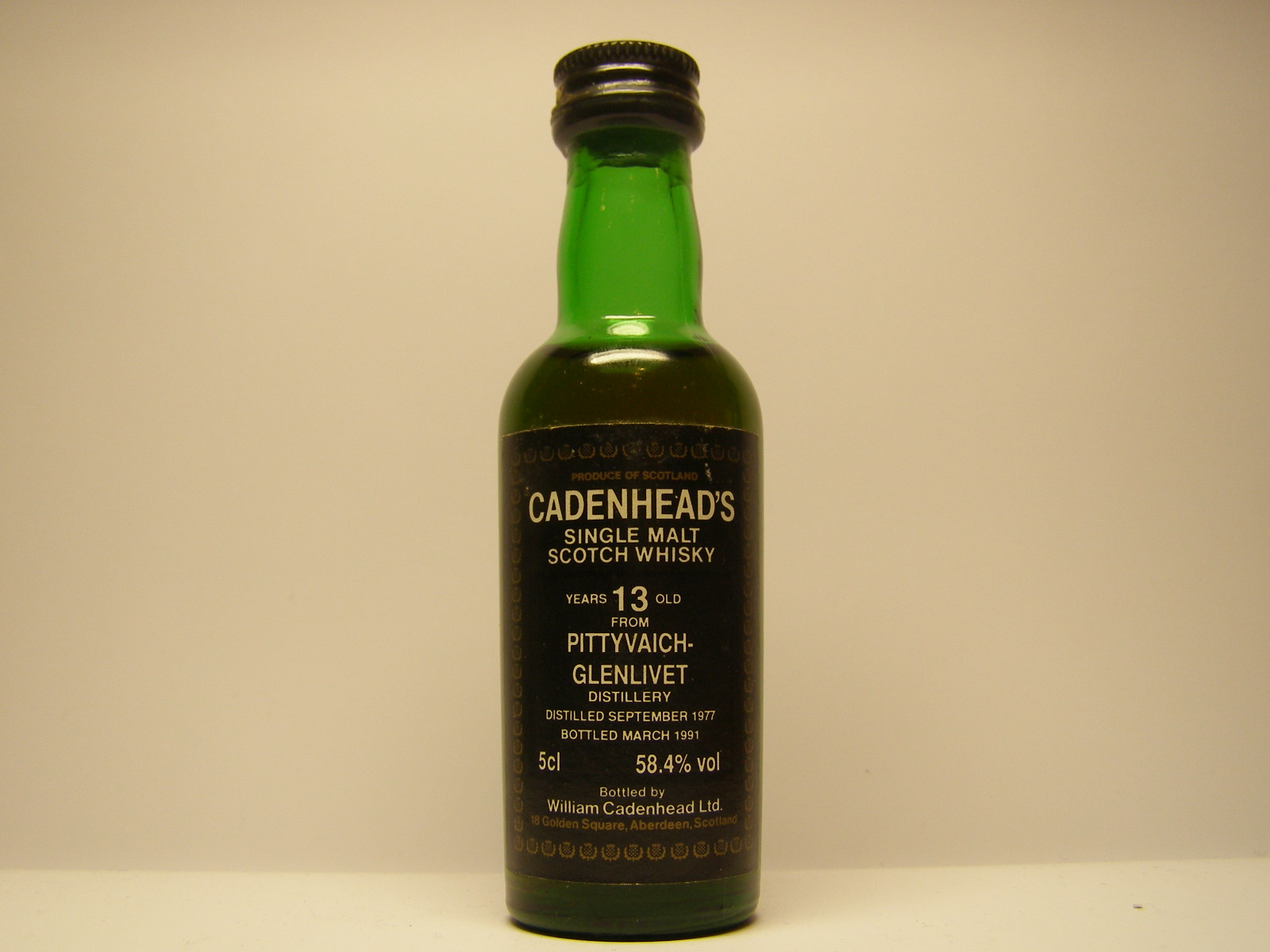 SMSW 13yo 1977-1991 "Cadenhead´s" 5cl 58,4%vol