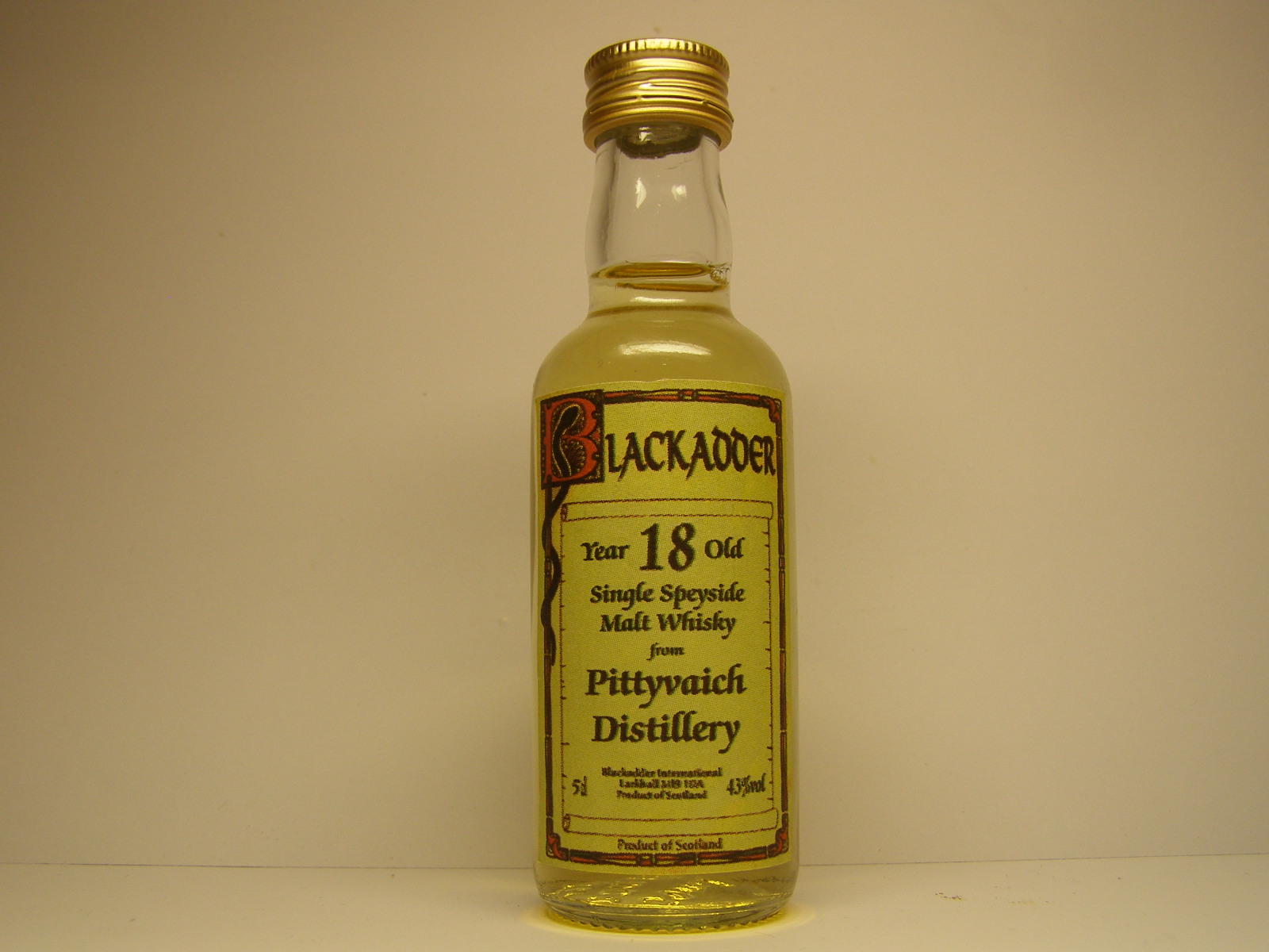 SSMW 18yo "Blackadder" 5cl 43%vol