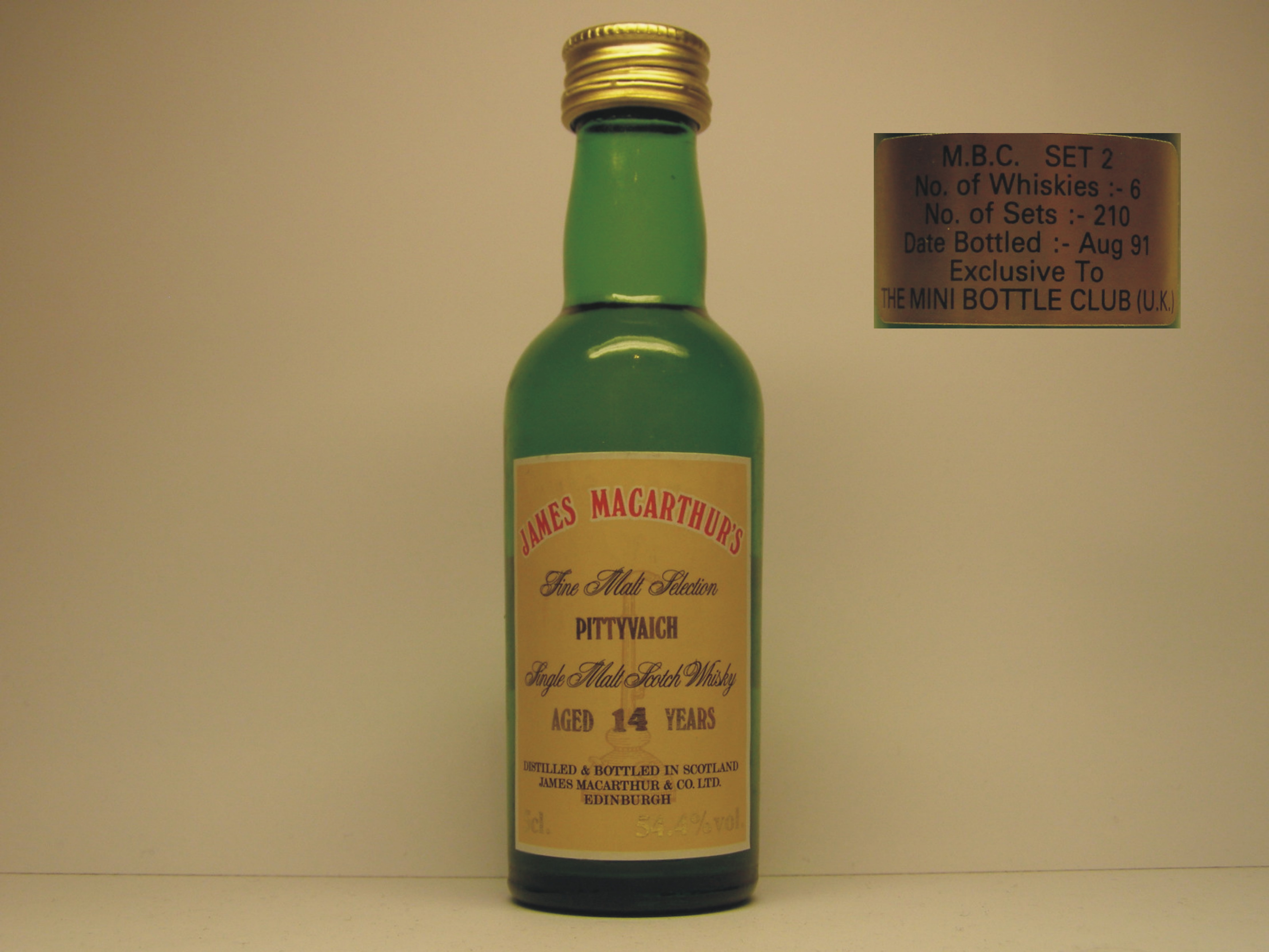 SMSW 14yo "James MacArthur´s" 5cl. 54,4%vol.