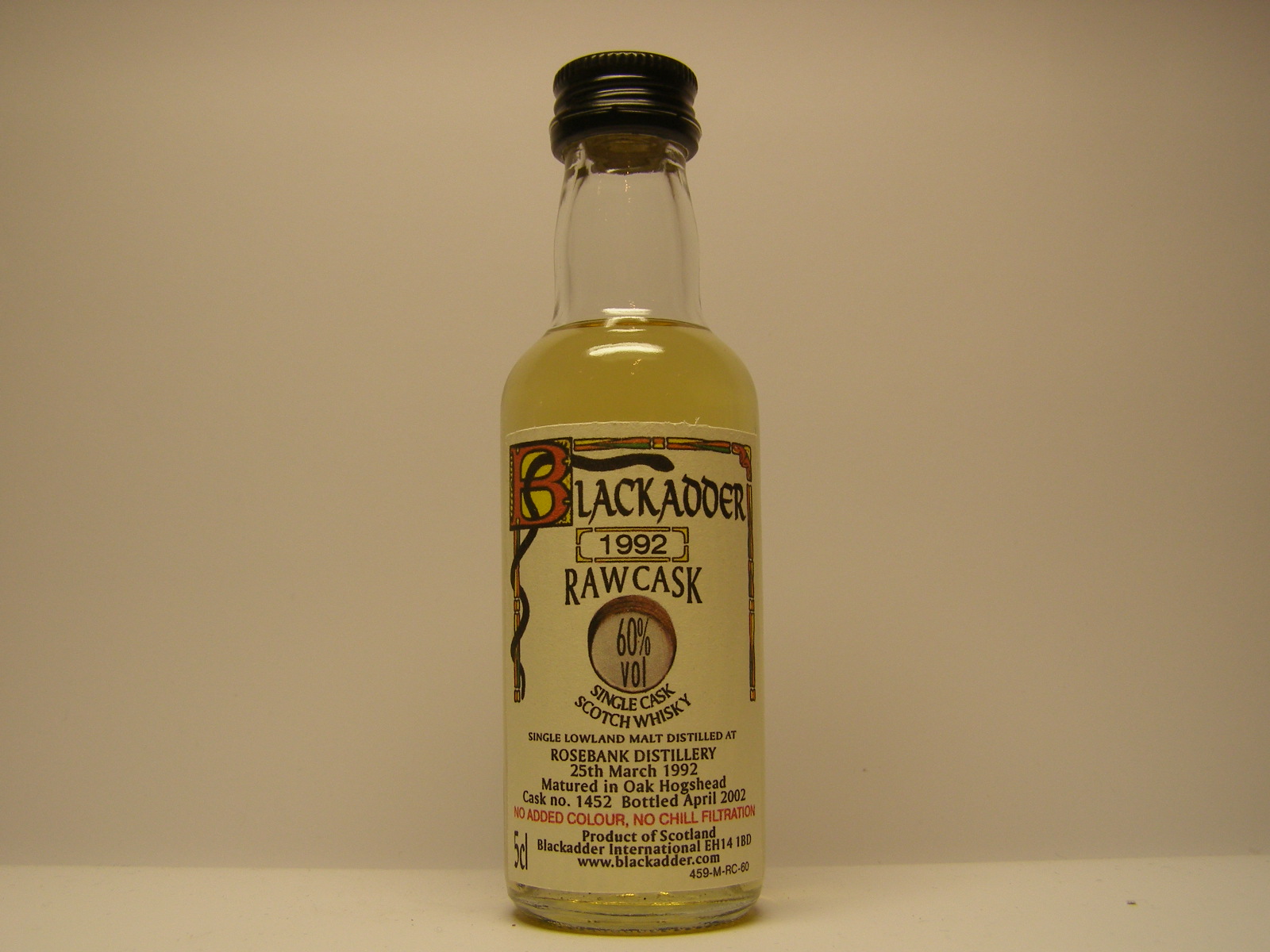 SCSW SLM 1992-2002 "Blackadder" 5cl 60%vol