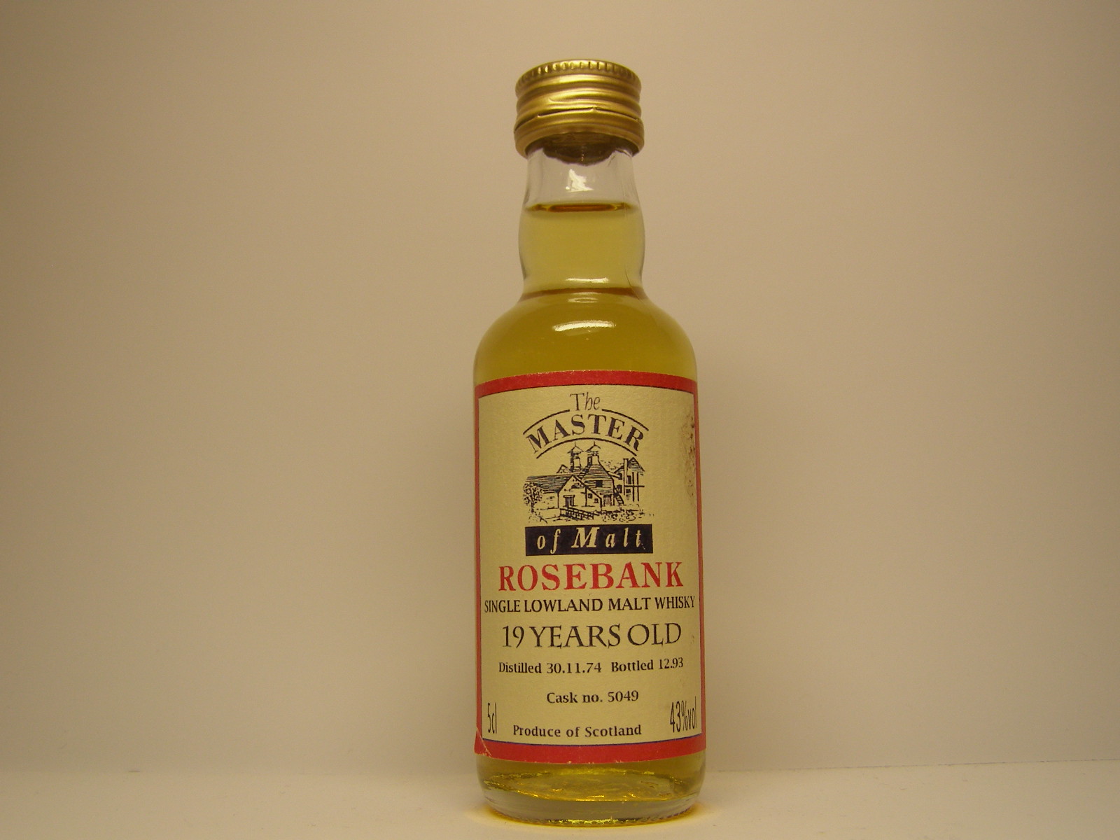 SLMW 19yo 1974-1993 "Master of Malt" 5cl 43%vol