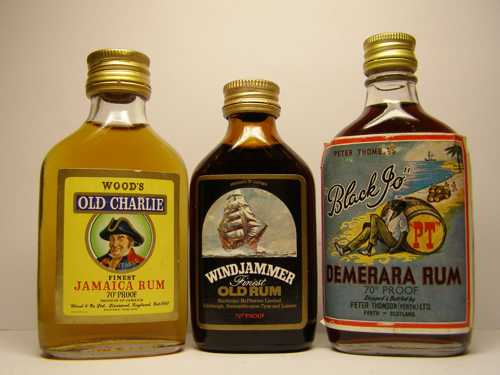 OLD CHARLIE , WINDJAMMER , BLACK JO