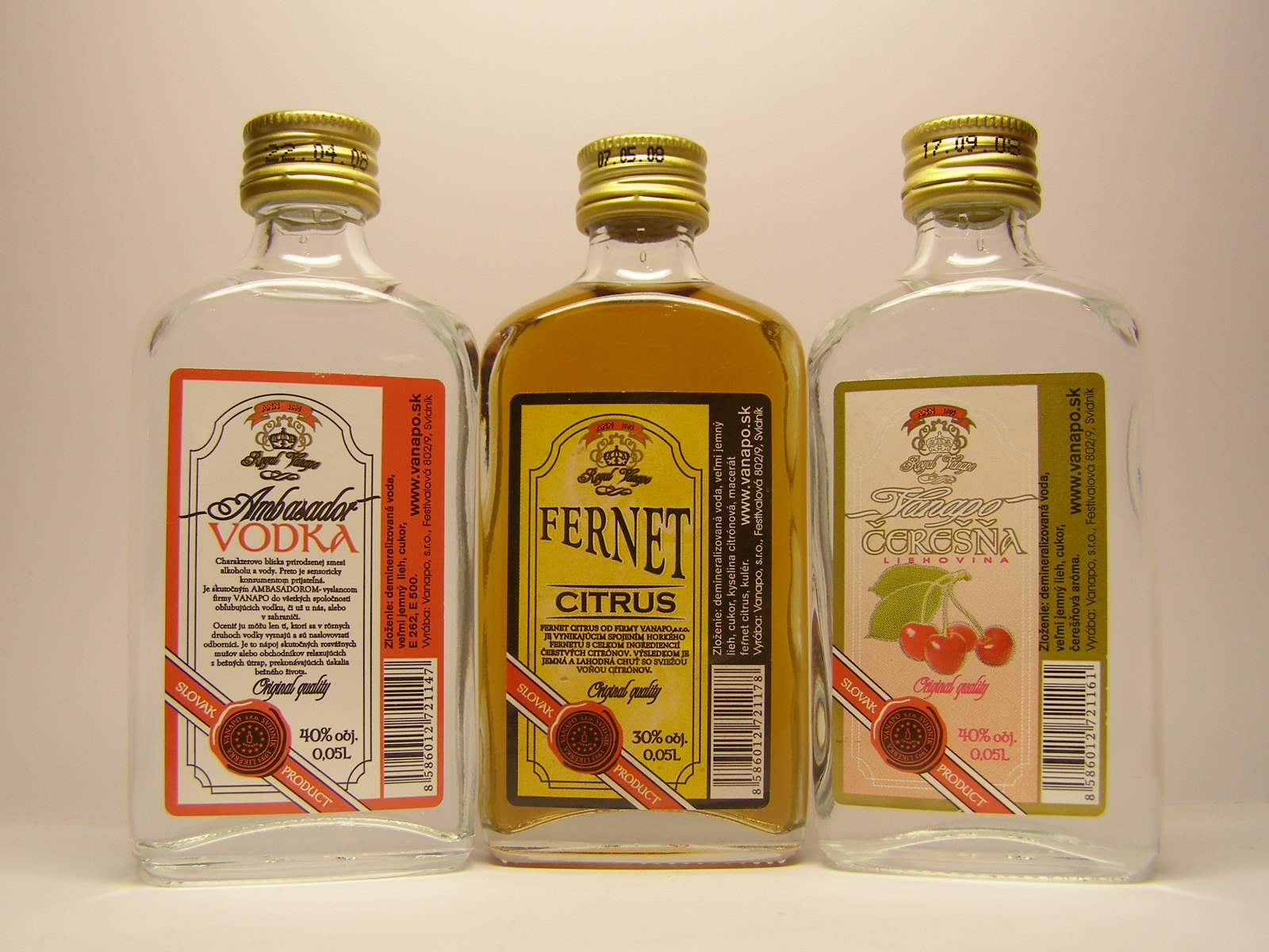 VANAPO Ambasador Vodka - Fernet Citrus - Čerešňa