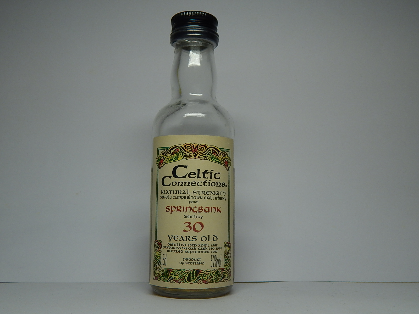 SCMW 30yo 1967 "Celtic Connections" 5cl 52%vol