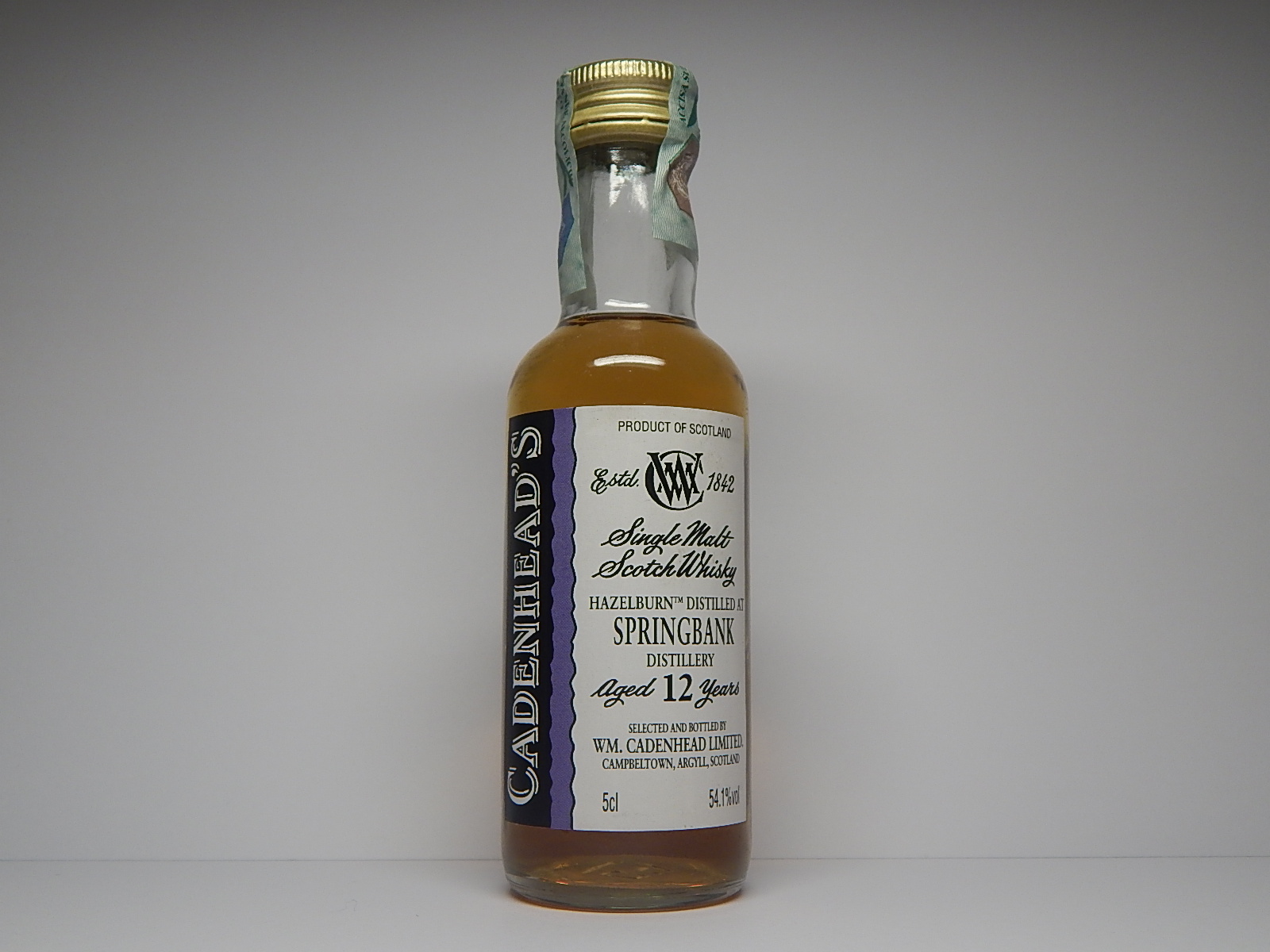 SMSW 12yo "Cadenhead´s" 5cl 54,1%vol