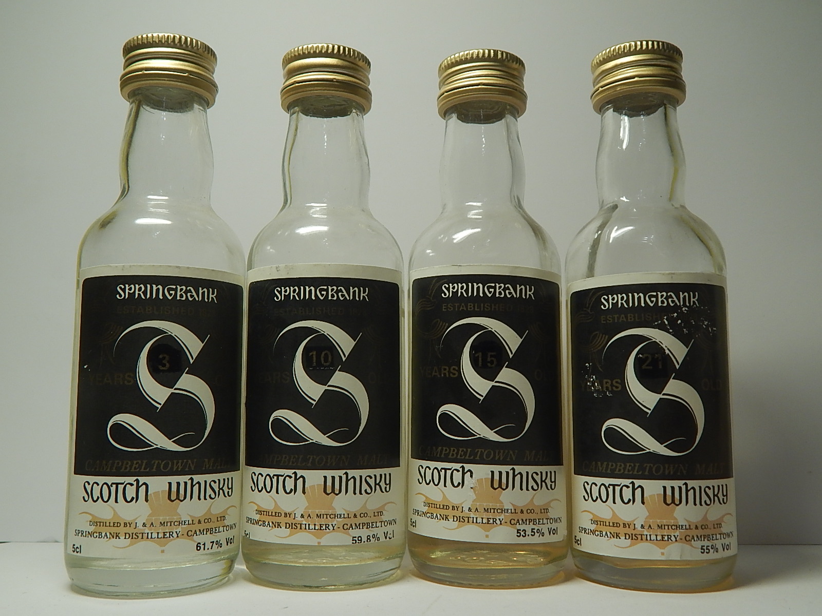 CMSW set 3yo 5cl 61,7%Vol - 10yo 5cl 59,8%Vol - 15yo 5cl 53,5%Vol - 21yo 5cl 55%Vol