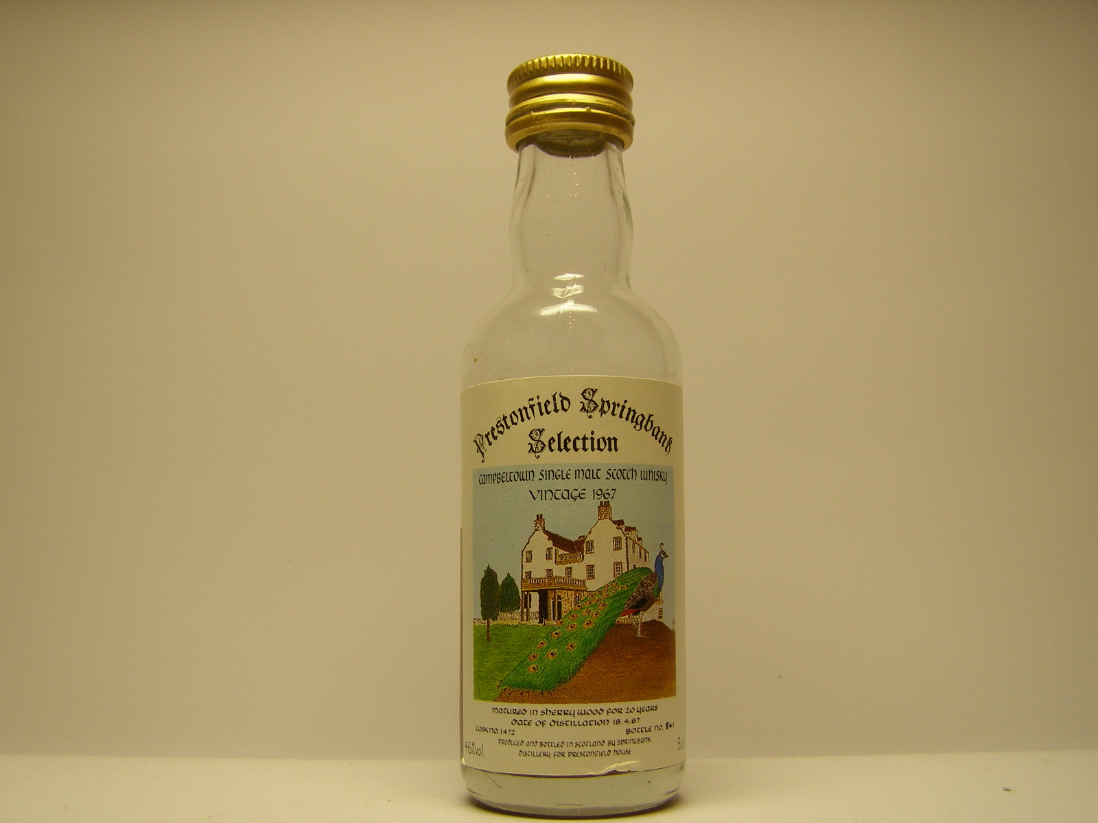 Prestonfield CSMSW 20yo 1967 5cl 46%vol.