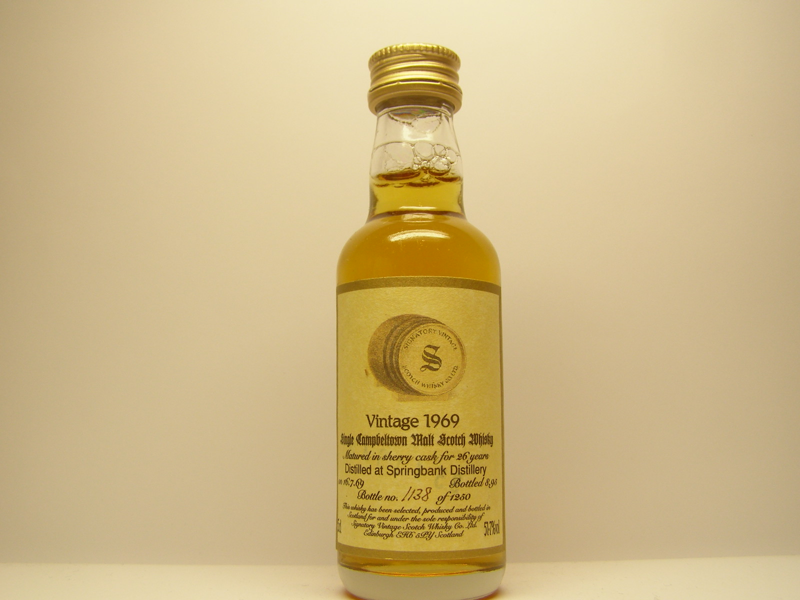 SCMSW 26yo 1969-1995 "Signatory" 5cl 51,7%vol